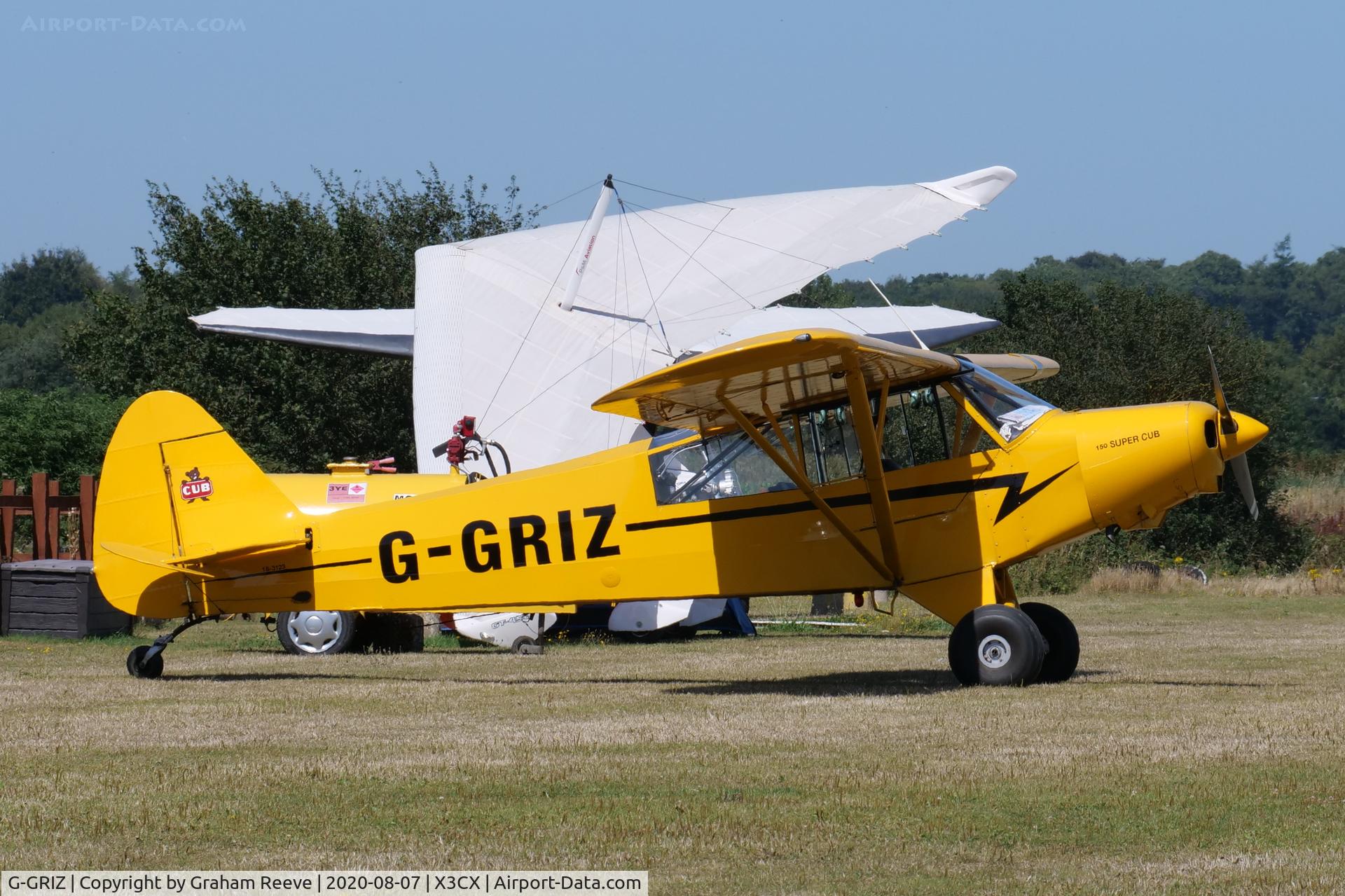 G-GRIZ, 1954 Piper PA-18-135 Super Cub C/N 18-3123, Parked at Northrepps.