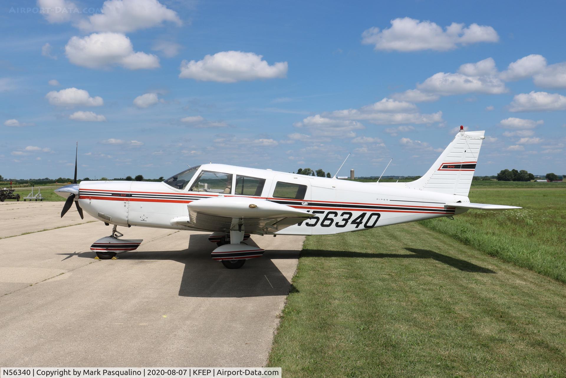 N56340, 1973 Piper PA-32-300 Cherokee Six Cherokee Six C/N 327340173, Piper PA-32-300