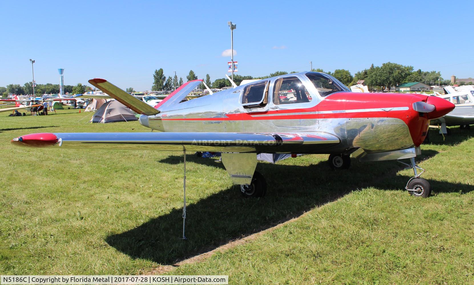 N5186C, 1950 Beech B35 Bonanza C/N D-2468, Bonanza 35