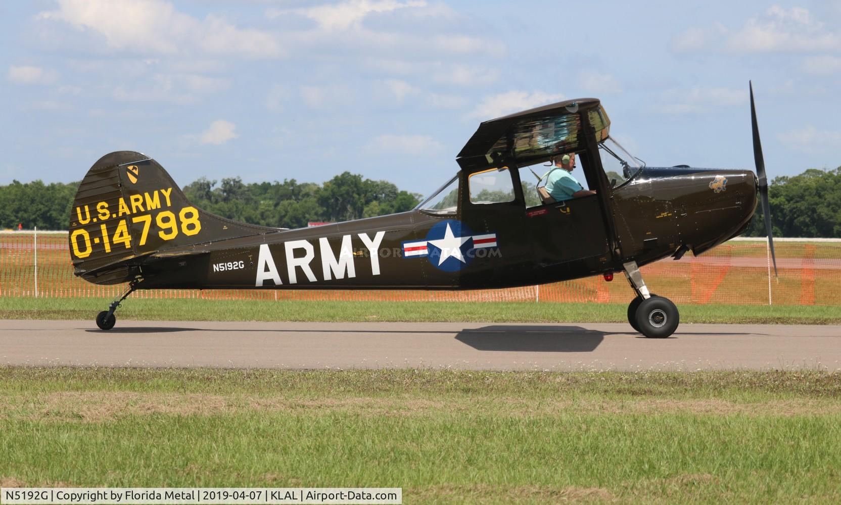 N5192G, 1951 Cessna 305A C/N 21683, Cessna O-1