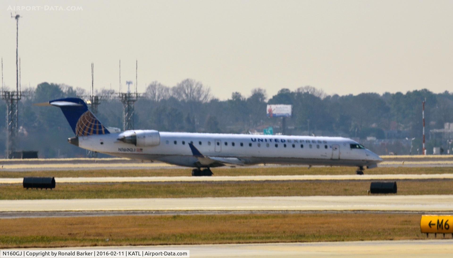 N160GJ, 2006 Bombardier CRJ-702 (CL-600-2C10) Regional Jet C/N 10239, Taxi Atlanta