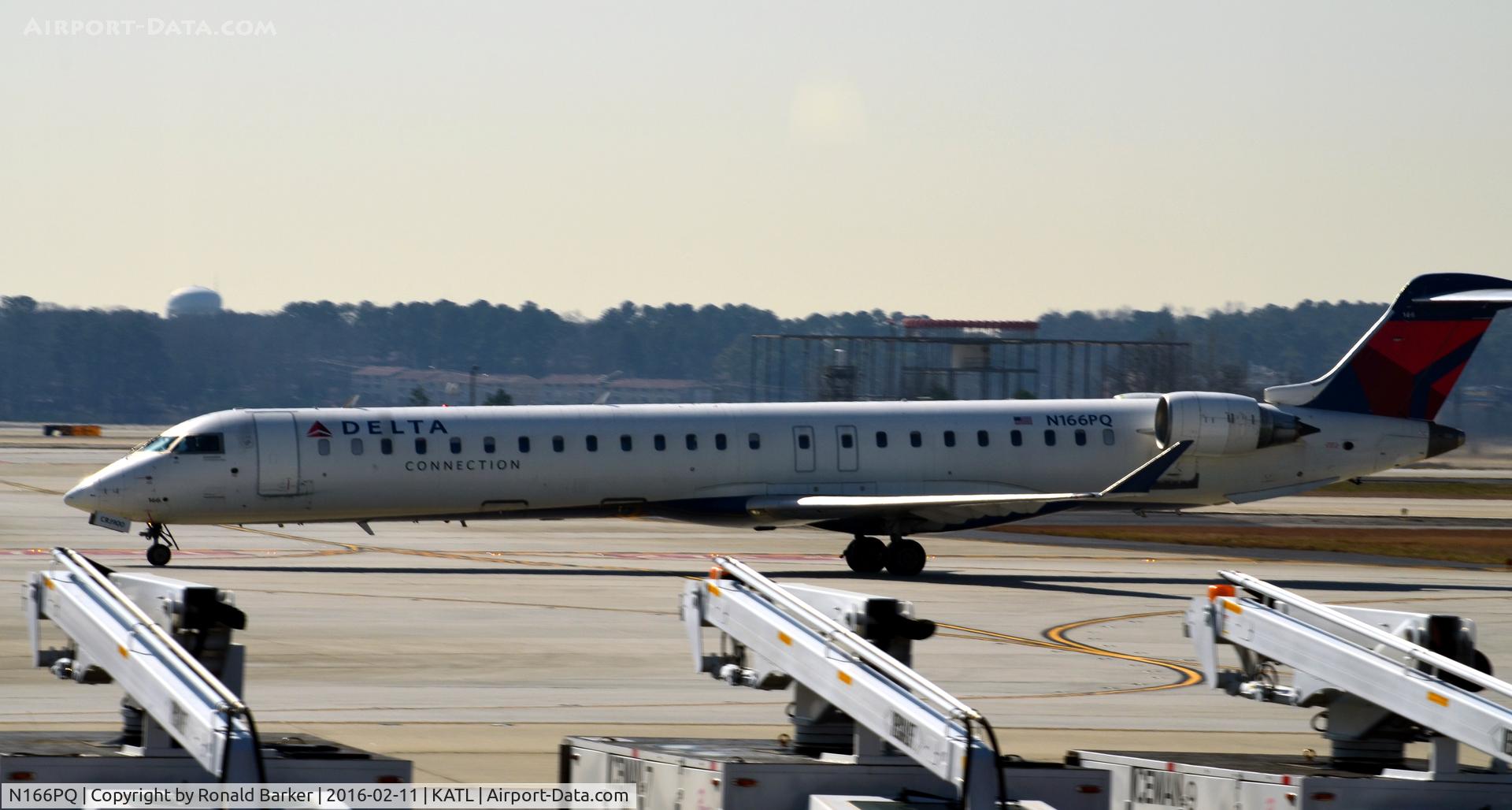 N166PQ, 2008 Bombardier CRJ-900ER (CL-600-2D24) C/N 15166, Taxi Atlanta