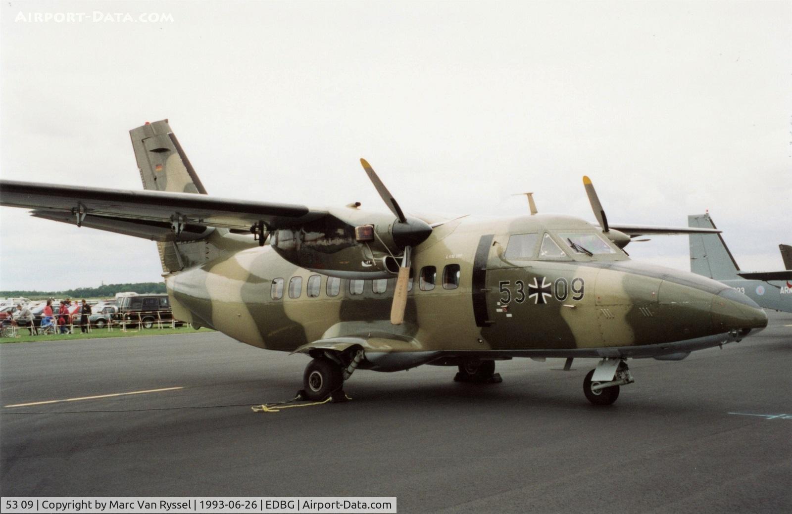 53 09, 1980 Let L-410UVP Turbolet C/N 800524, Farewell Days at Berlin Gatow in 1993.