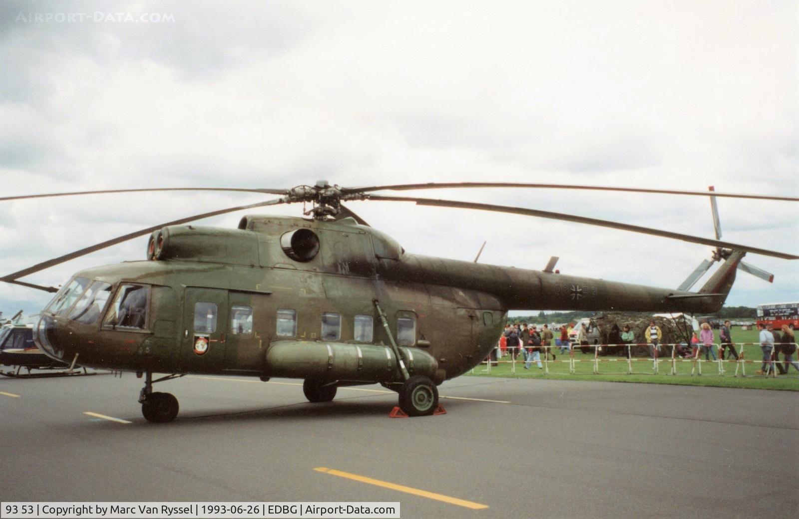 93 53, Mil Mi-8S Hip C/N 105108, Farewell Days at Berlin Gatow in 1993.