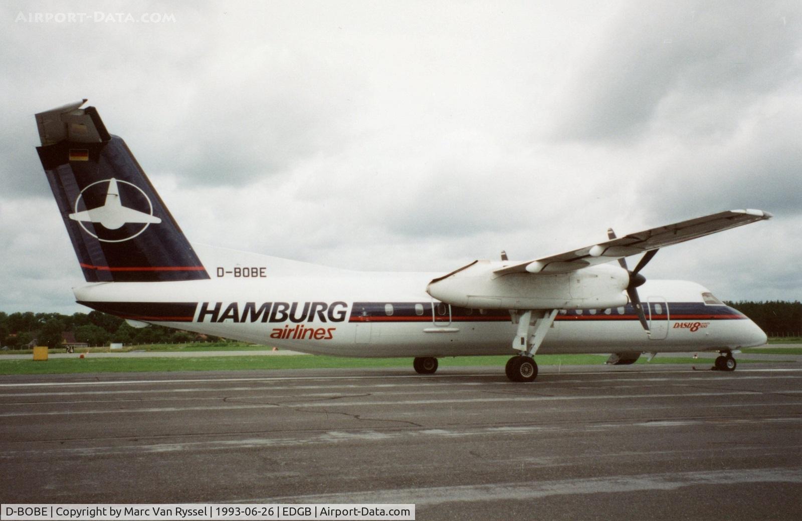 D-BOBE, 1991 De Havilland Canada DHC-8-311 Dash 8 Dash 8 C/N 307, Farewell Days at Berlin Gatow in 1993.