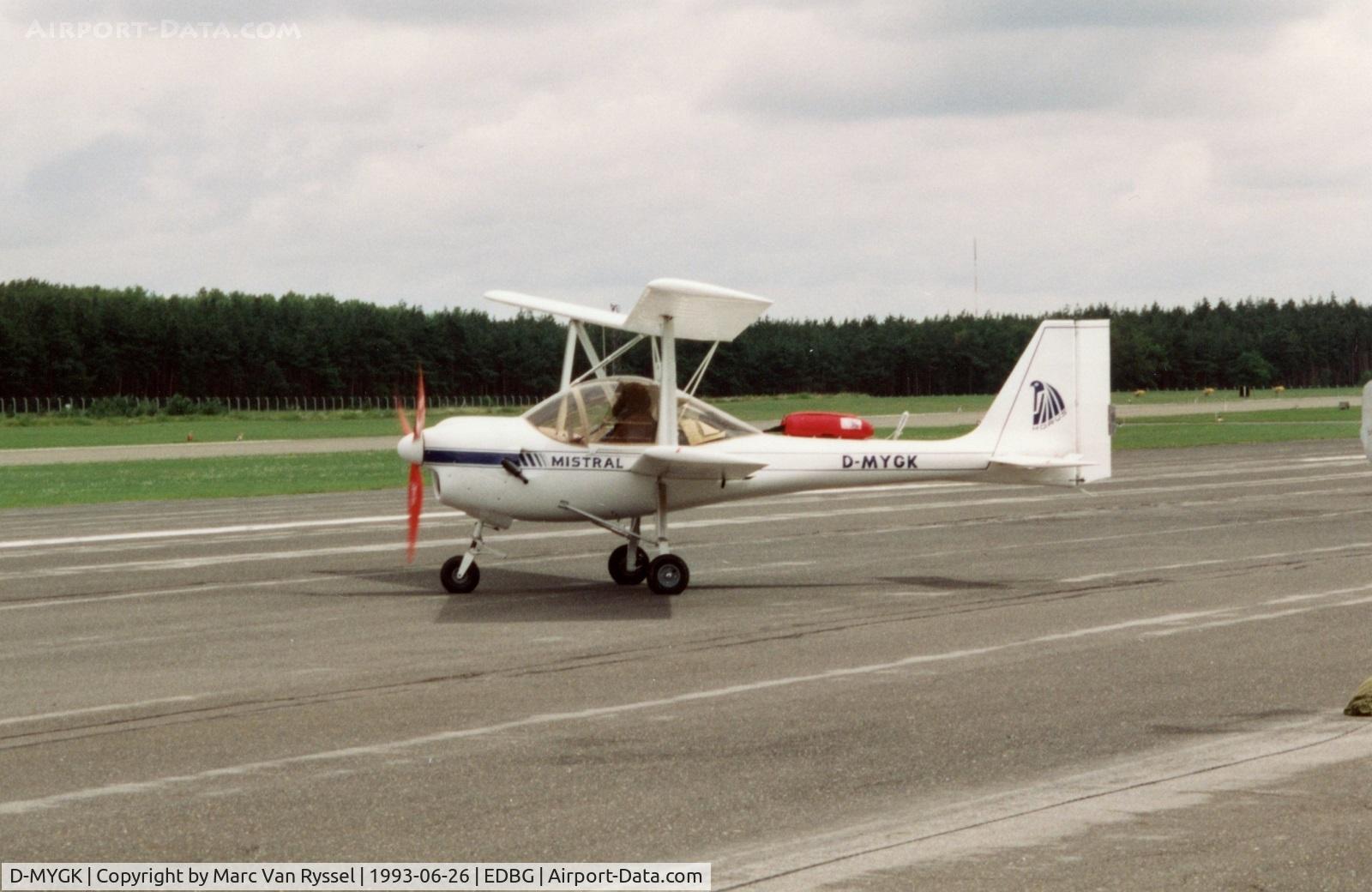 D-MYGK, Aviasud Mistral C/N not found D-MYGK, At Berlin Gatow in 1993.