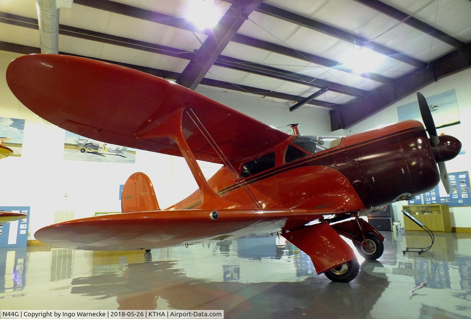 N44G, 1946 Beech G17S C/N B-3, Beechcraft G17S Staggerwing at the Beechcraft Heritage Museum, Tullahoma TN