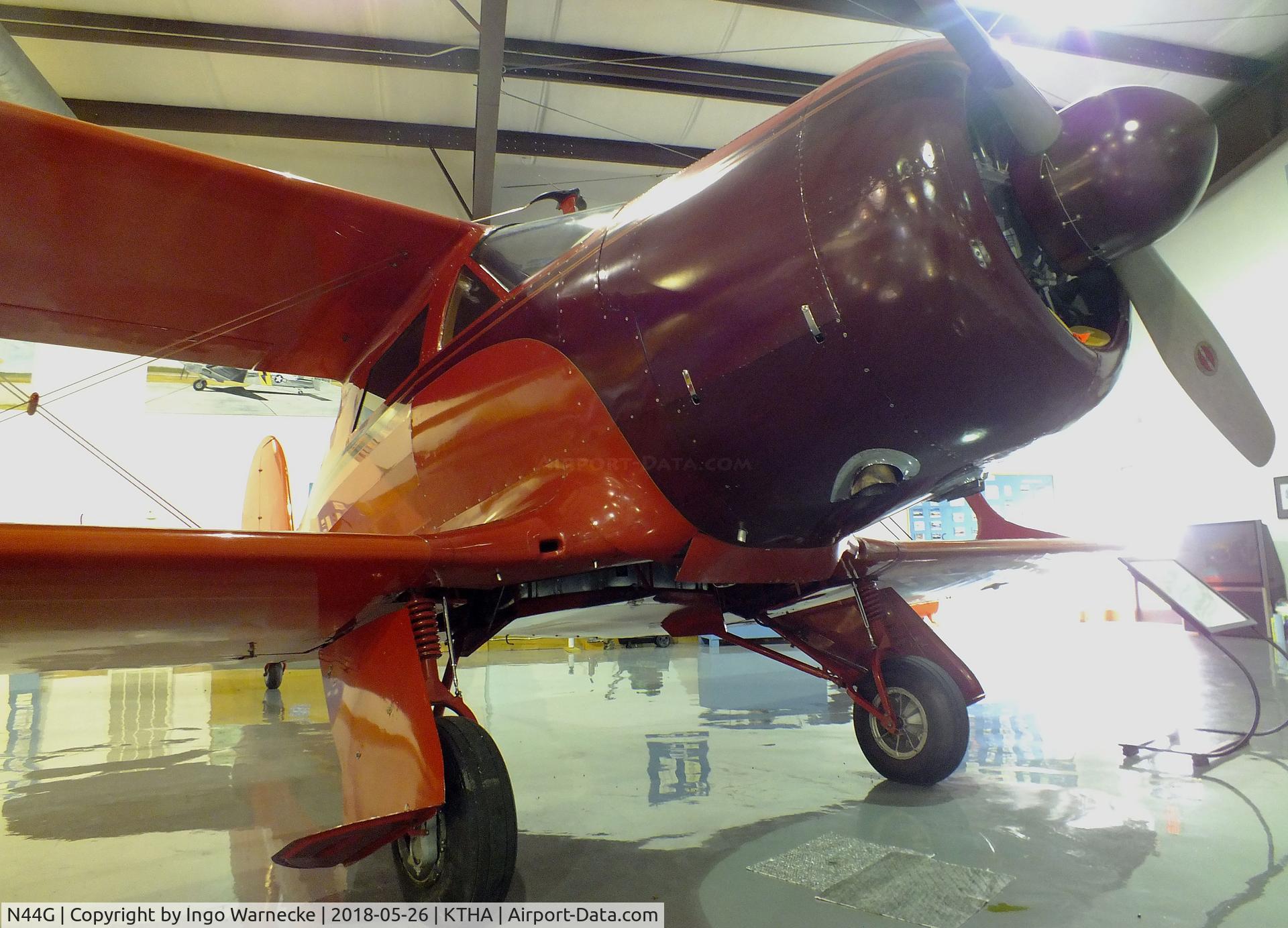 N44G, 1946 Beech G17S C/N B-3, Beechcraft G17S Staggerwing at the Beechcraft Heritage Museum, Tullahoma TN
