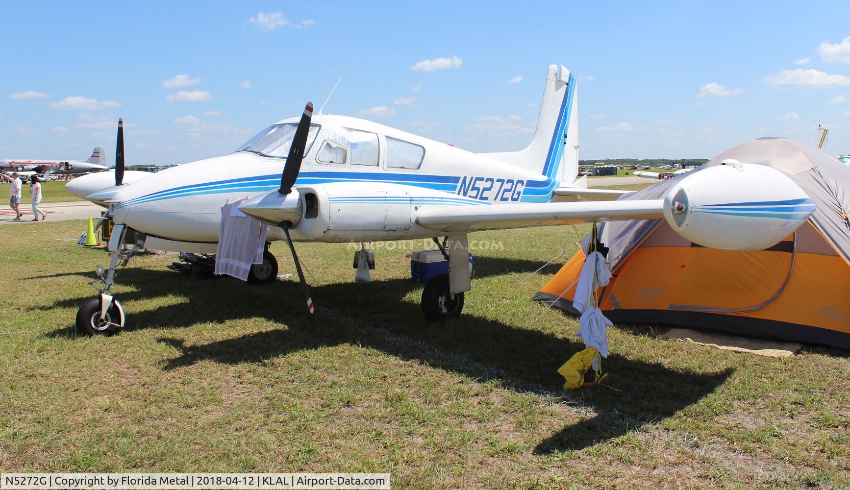 N5272G, 1957 Cessna U-3A Blue Canoe (310A) C/N 38060, Cessna 310A