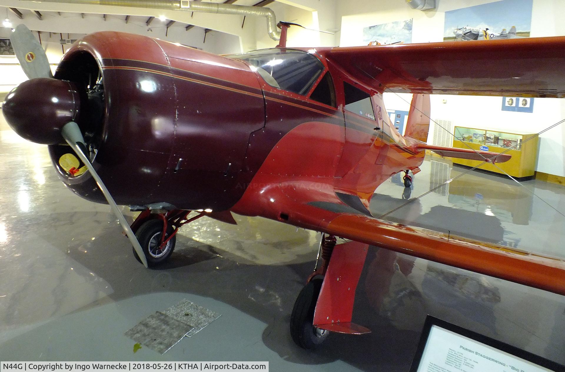 N44G, 1946 Beech G17S C/N B-3, Beechcraft G17S Staggerwing at the Beechcraft Heritage Museum, Tullahoma TN