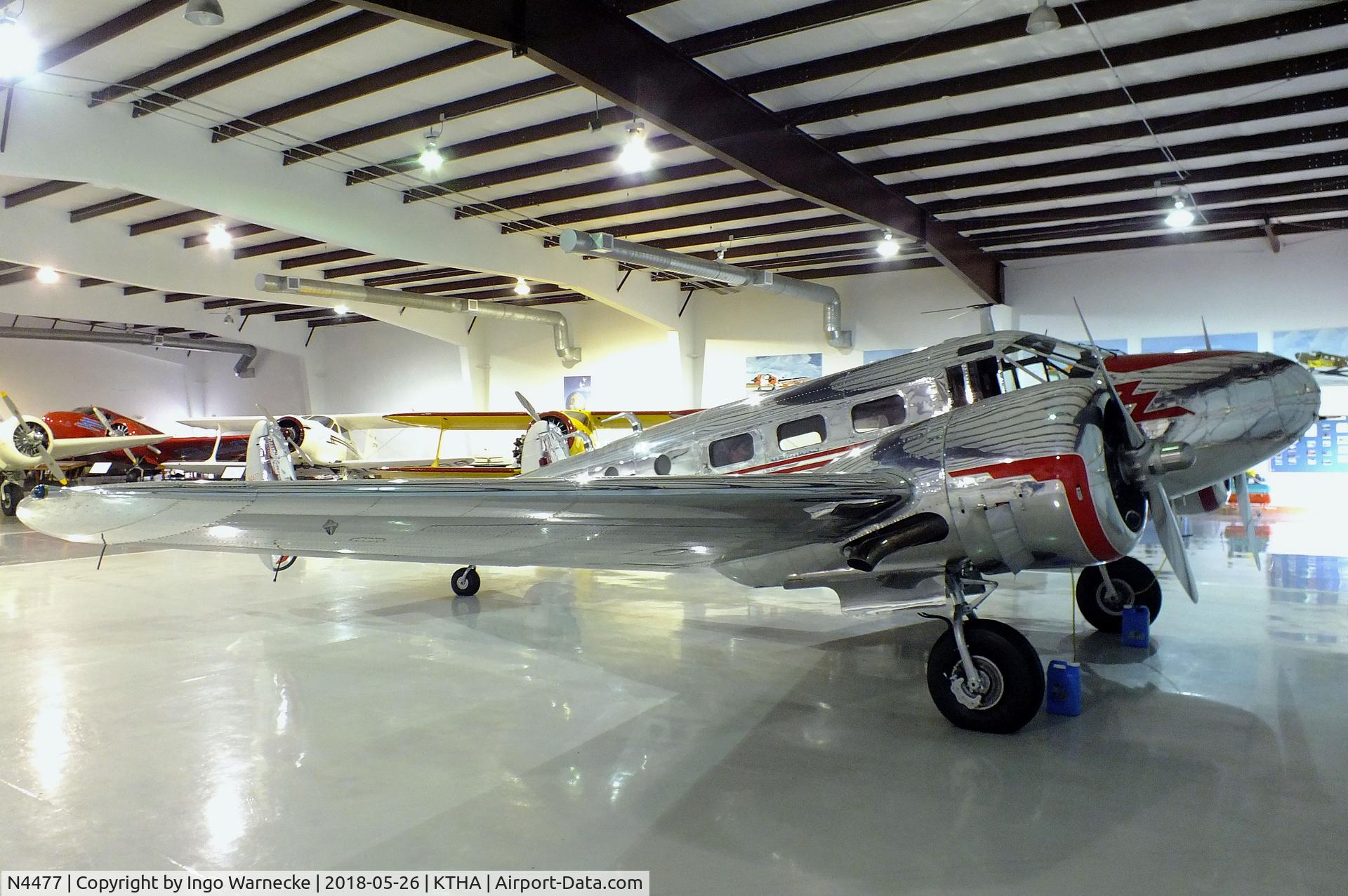 N4477, 1952 Beech D18S C/N A-935, Beechcraft D18S Twin Beech at the Beechcraft Heritage Museum, Tullahoma TN