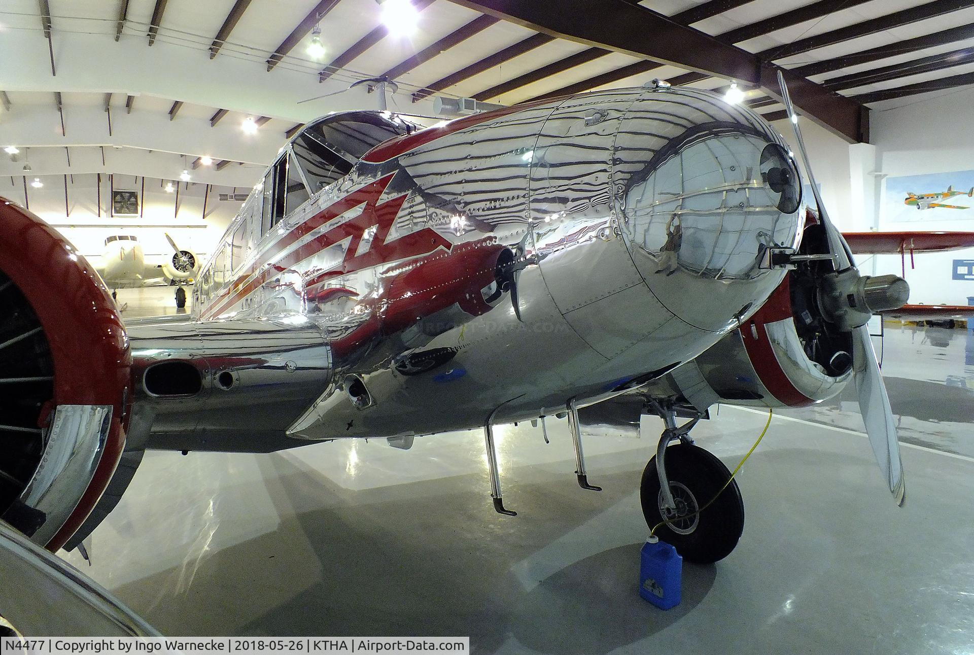 N4477, 1952 Beech D18S C/N A-935, Beechcraft D18S Twin Beech at the Beechcraft Heritage Museum, Tullahoma TN