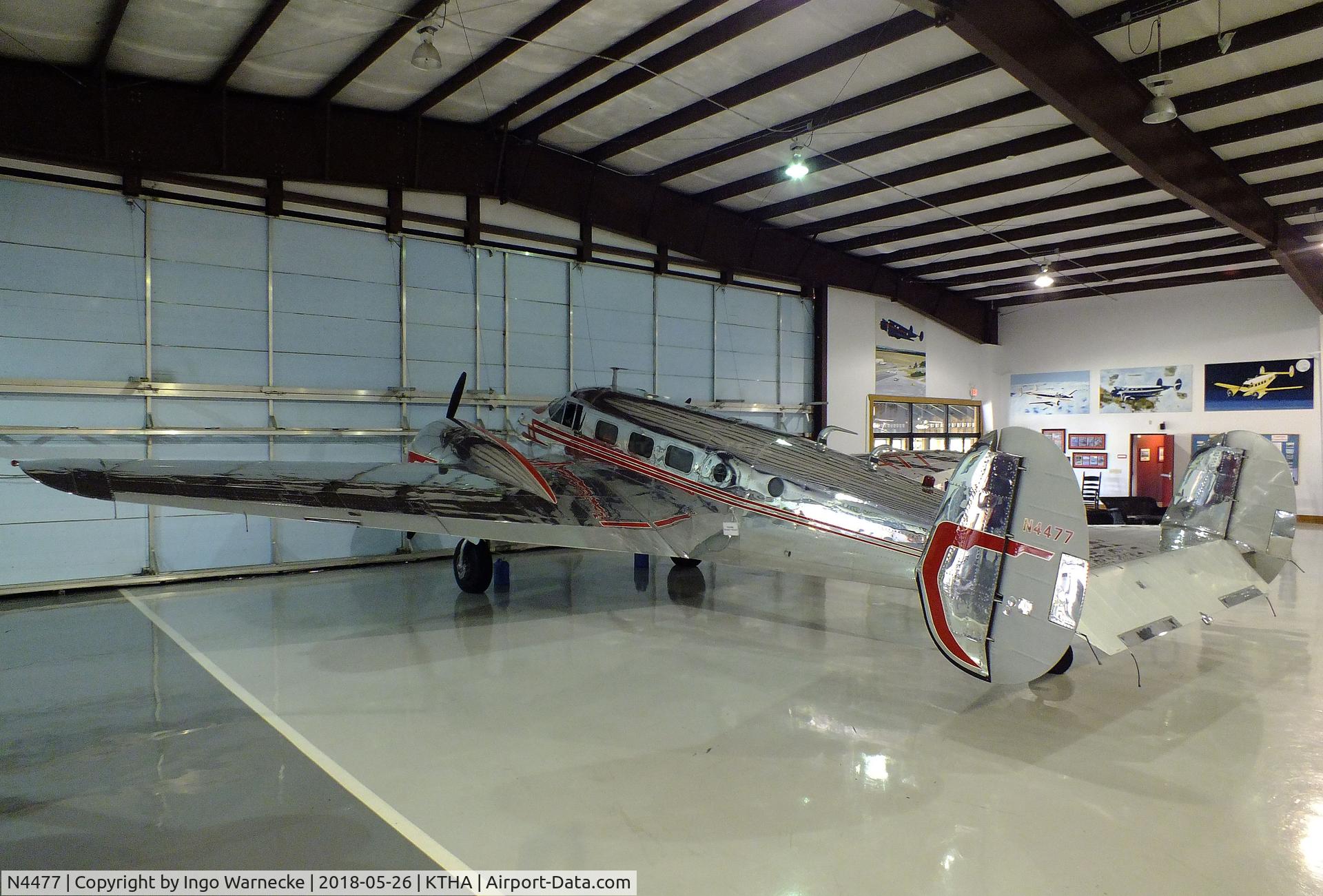 N4477, 1952 Beech D18S C/N A-935, Beechcraft D18S Twin Beech at the Beechcraft Heritage Museum, Tullahoma TN