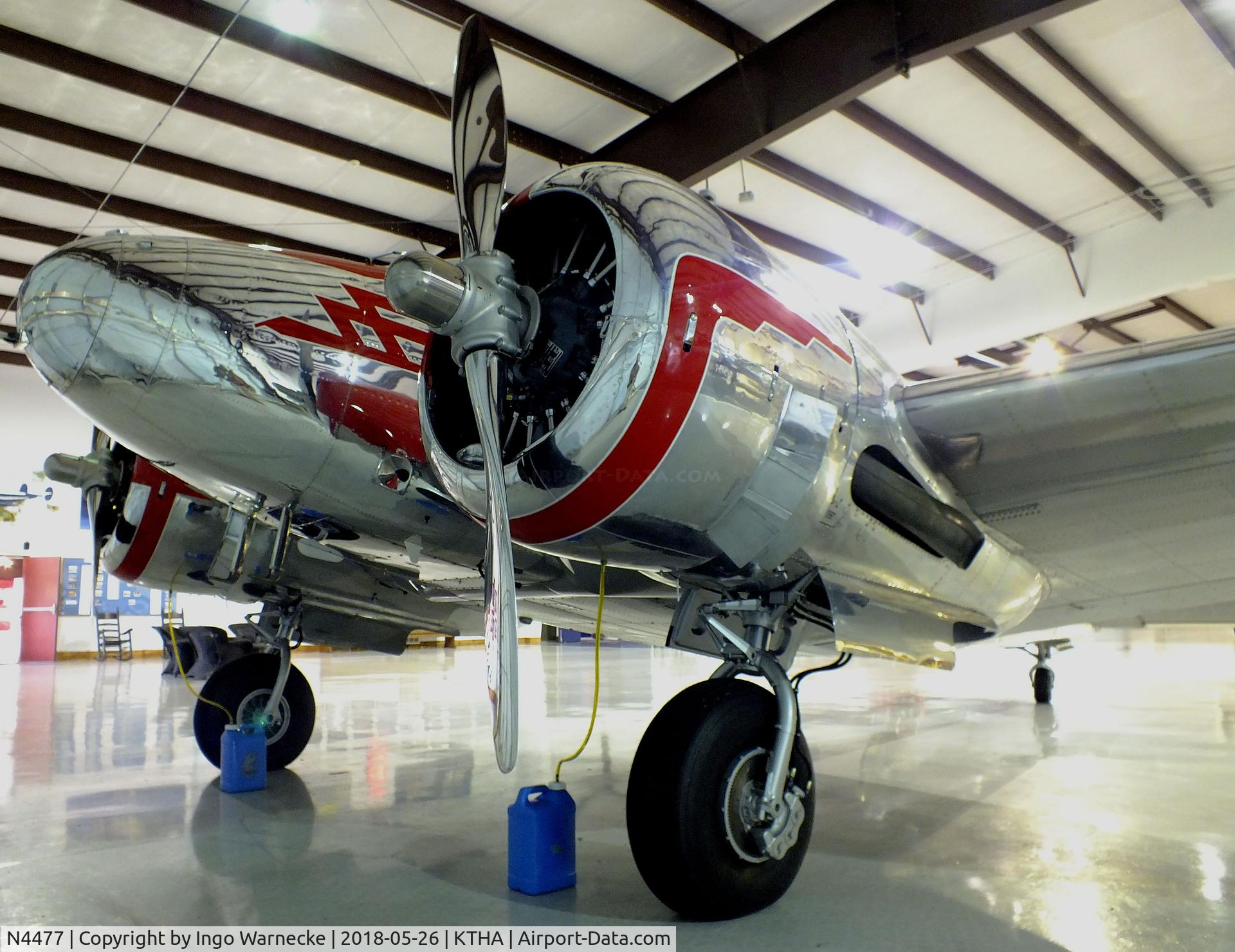 N4477, 1952 Beech D18S C/N A-935, Beechcraft D18S Twin Beech at the Beechcraft Heritage Museum, Tullahoma TN