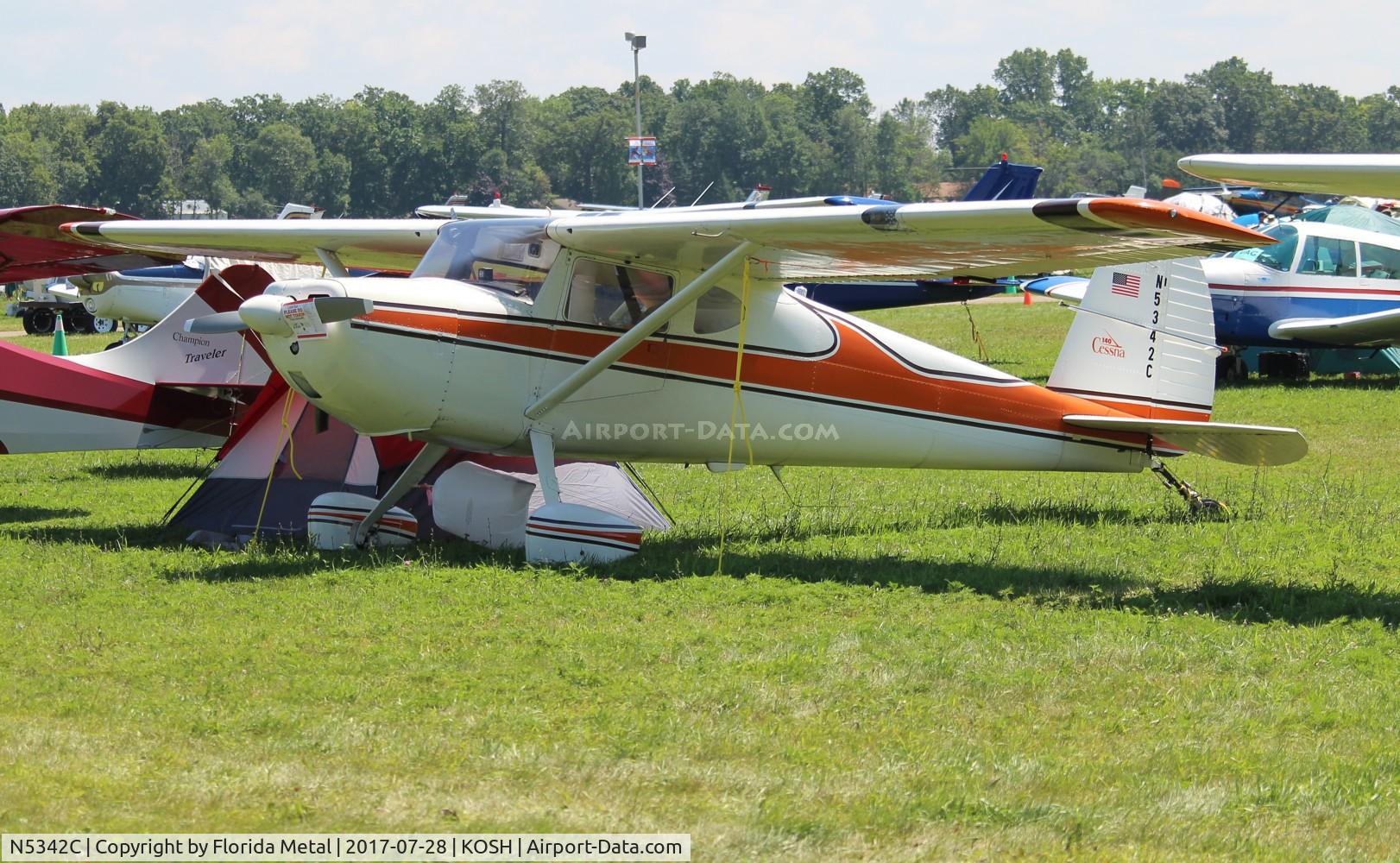N5342C, 1950 Cessna 140A C/N 15565, Cessna 140A