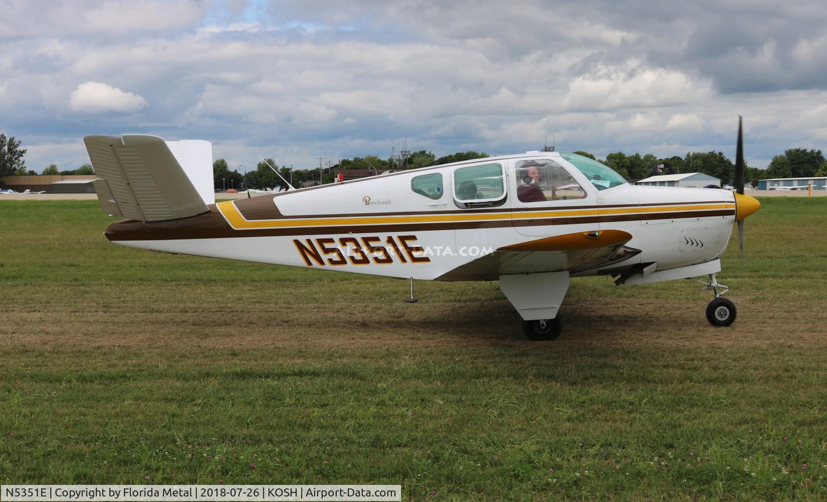 N5351E, 1959 Beech K35 Bonanza C/N D-5832, Bonanza 35