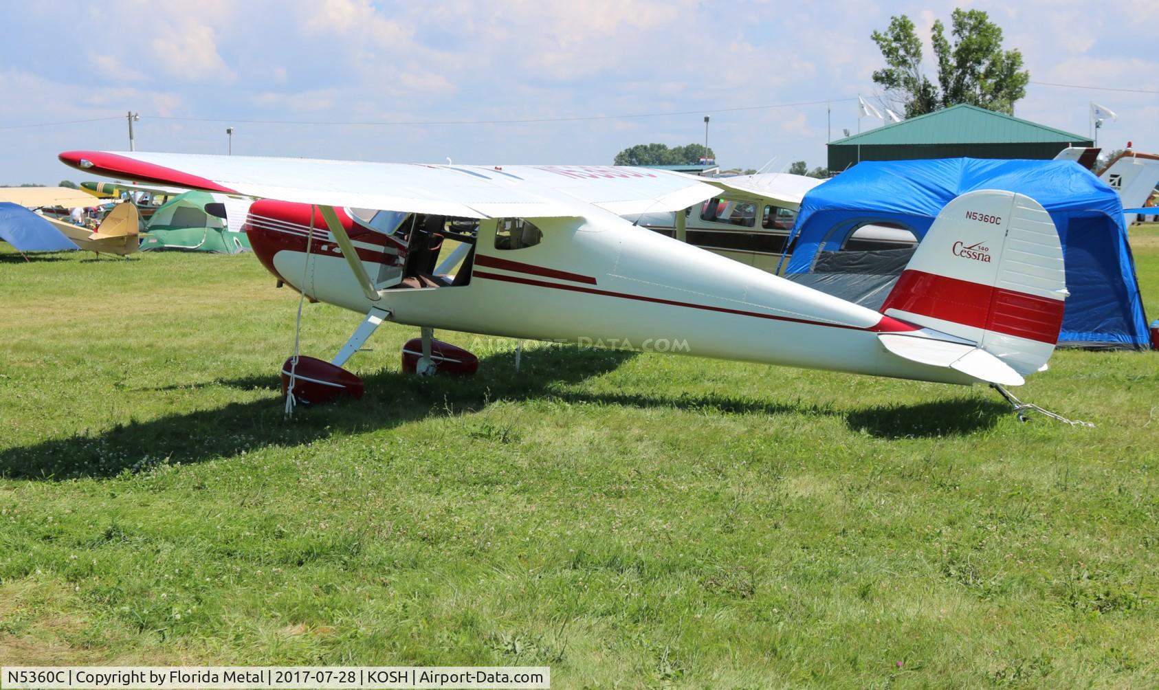 N5360C, Cessna 140A C/N 15491, Cessna 140A