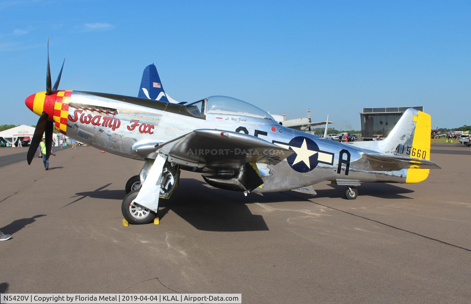 N5420V, 1944 North American/aero Classics P-51D C/N 44-74202, Swamp Fox