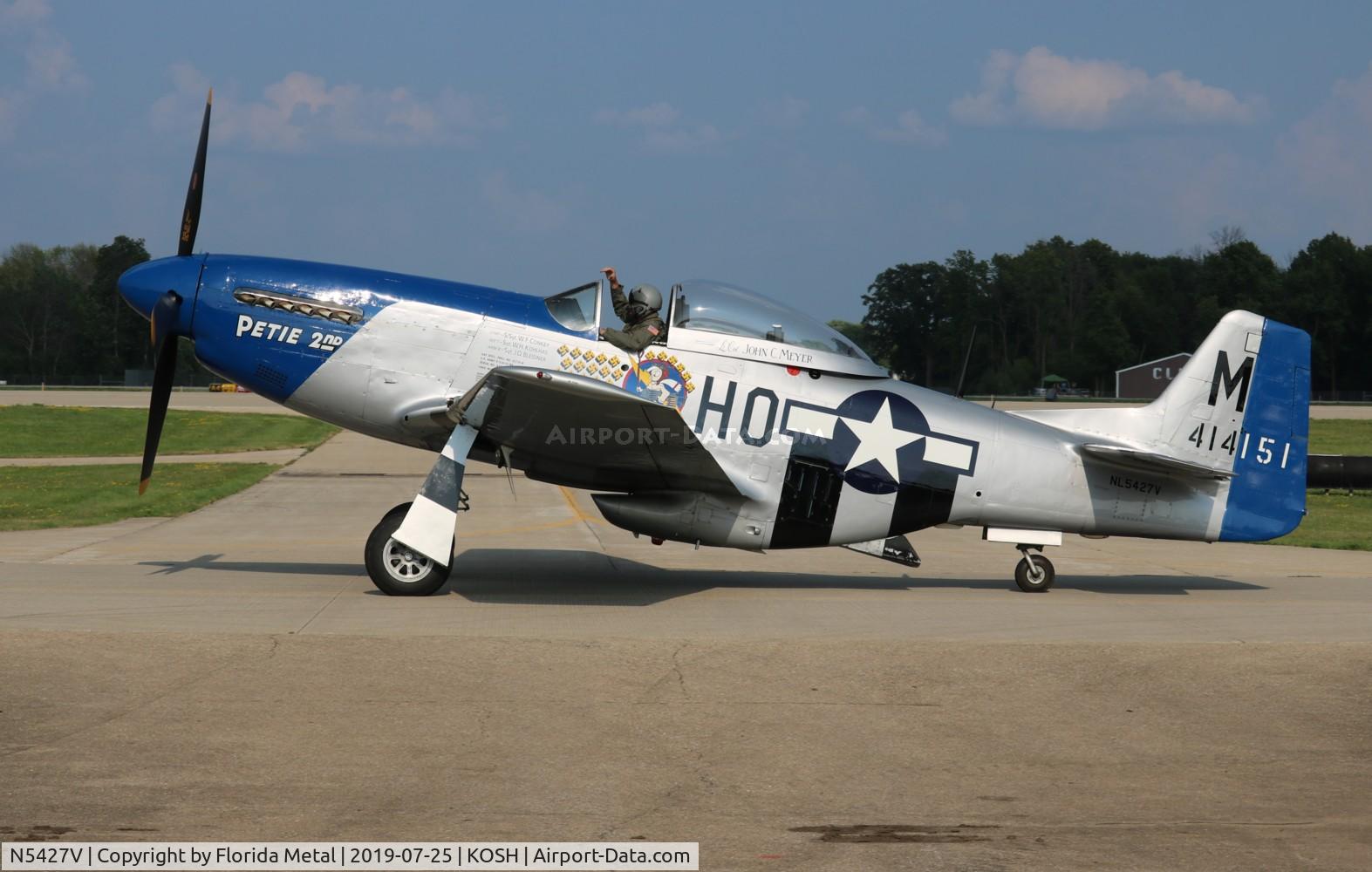 N5427V, 1944 North American F-51D Mustang C/N 44-72942, Petie 2nd