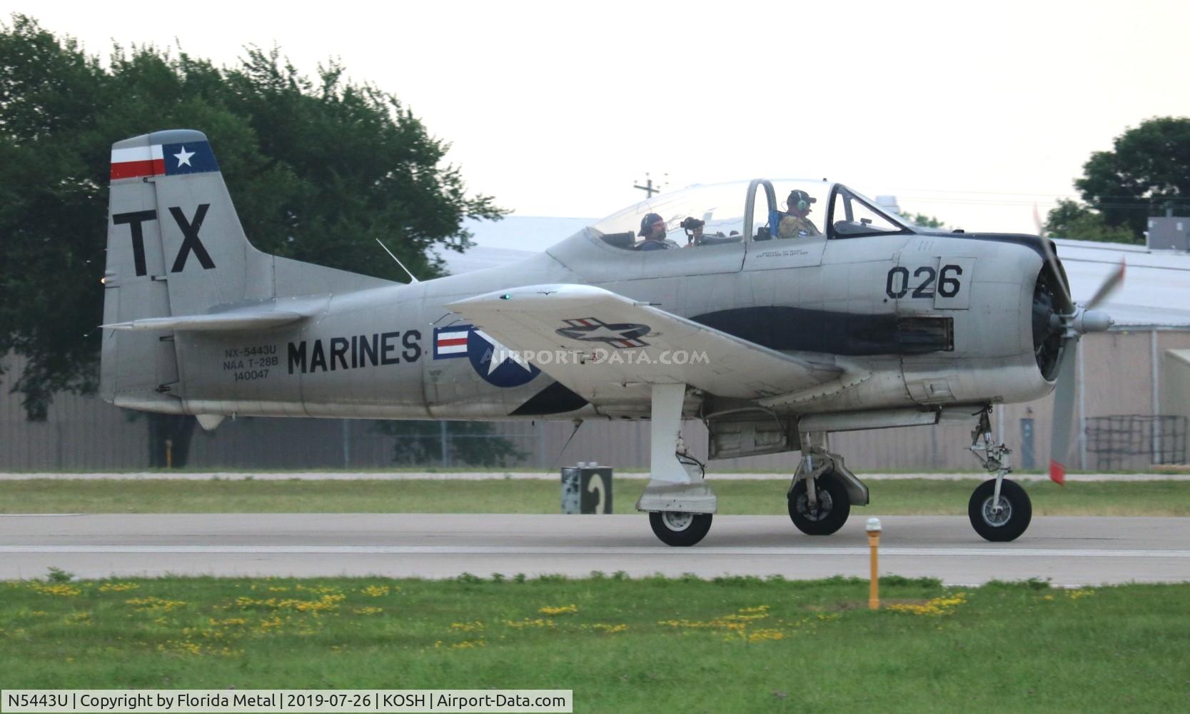 N5443U, North American T-28B Trojan C/N 219-46, T-28B