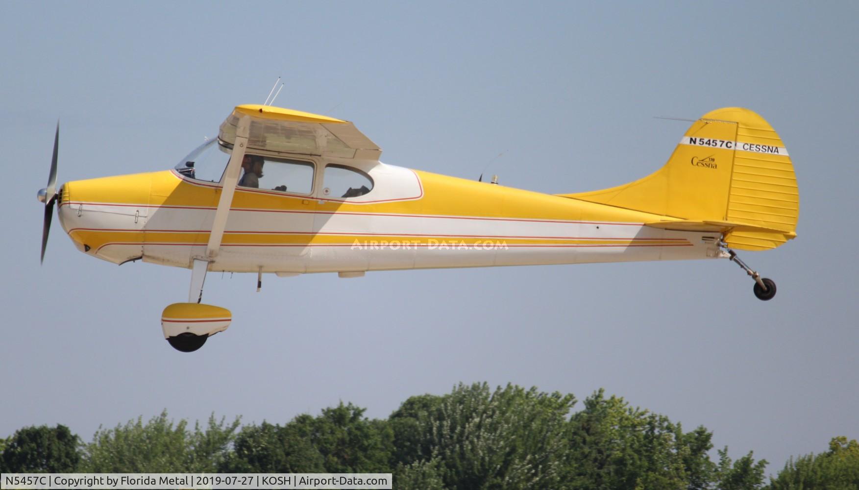N5457C, 1950 Cessna 170 C/N 19491, Cessna 170