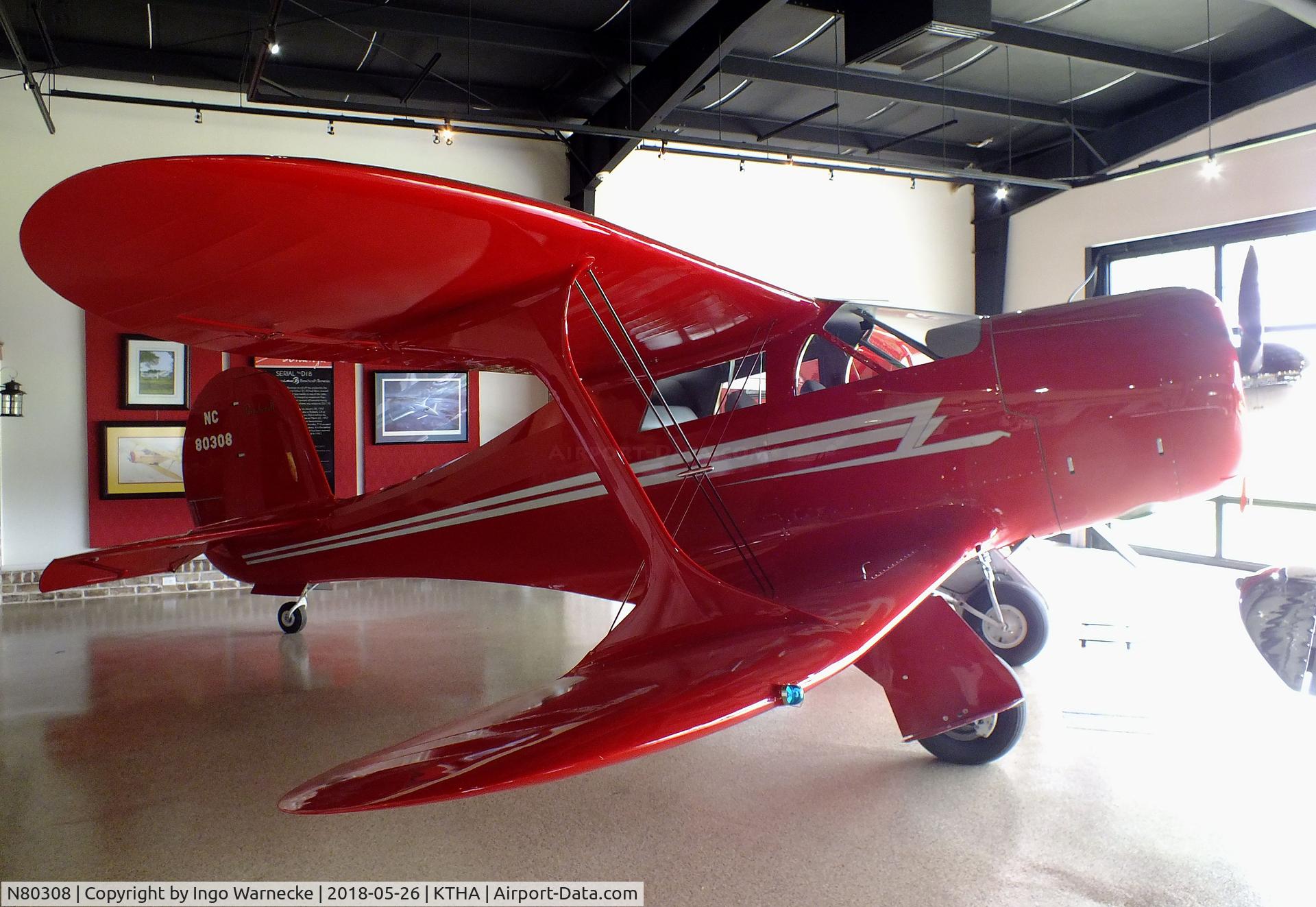 N80308, 1946 Beech G17S C/N B-7, Beechcraft G17S Staggerwing at the Beechcraft Heritage Museum, Tullahoma TN