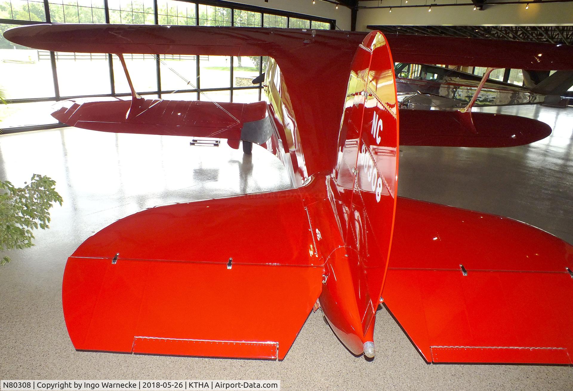 N80308, 1946 Beech G17S C/N B-7, Beechcraft G17S Staggerwing at the Beechcraft Heritage Museum, Tullahoma TN