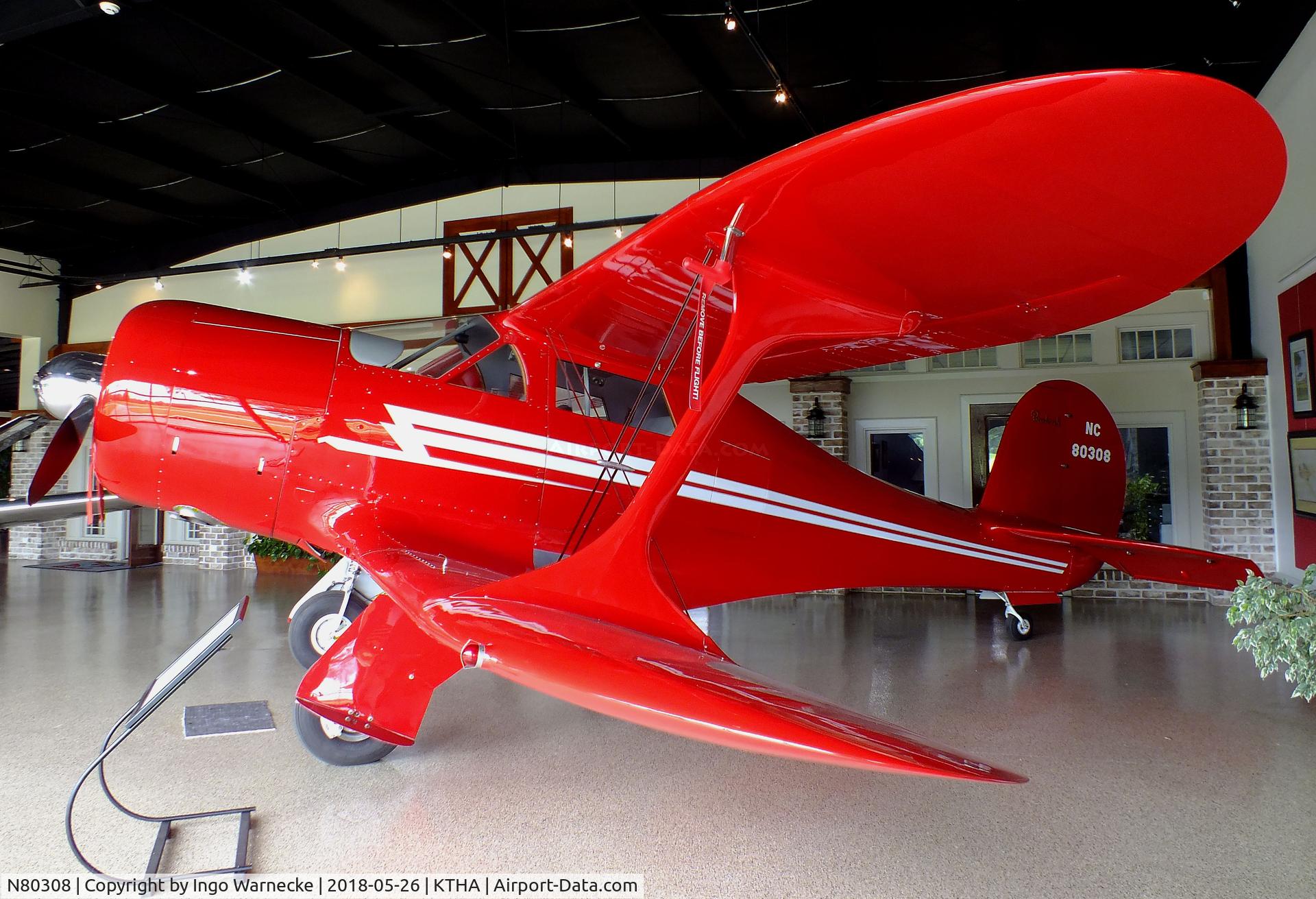 N80308, 1946 Beech G17S C/N B-7, Beechcraft G17S Staggerwing at the Beechcraft Heritage Museum, Tullahoma TN