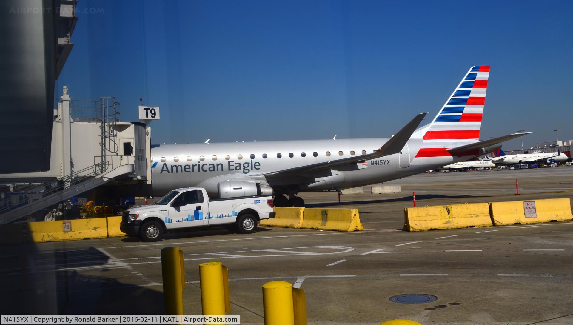 N415YX, 2013 Embraer 175LR (ERJ-170-200LR) C/N 17000378, Gate  T9 Atlanta