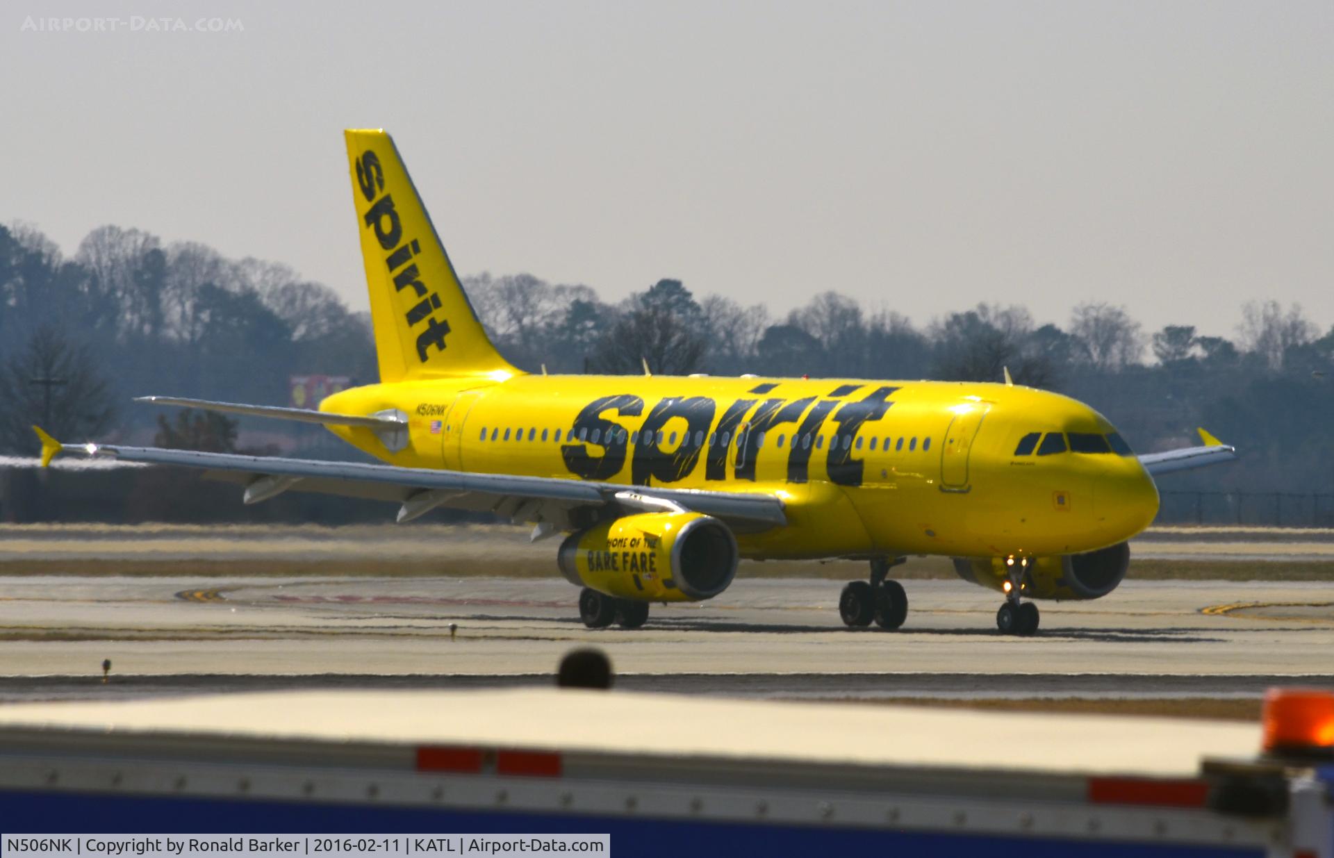N506NK, 2005 Airbus A319-132 C/N 2490, Taxi Atlanta