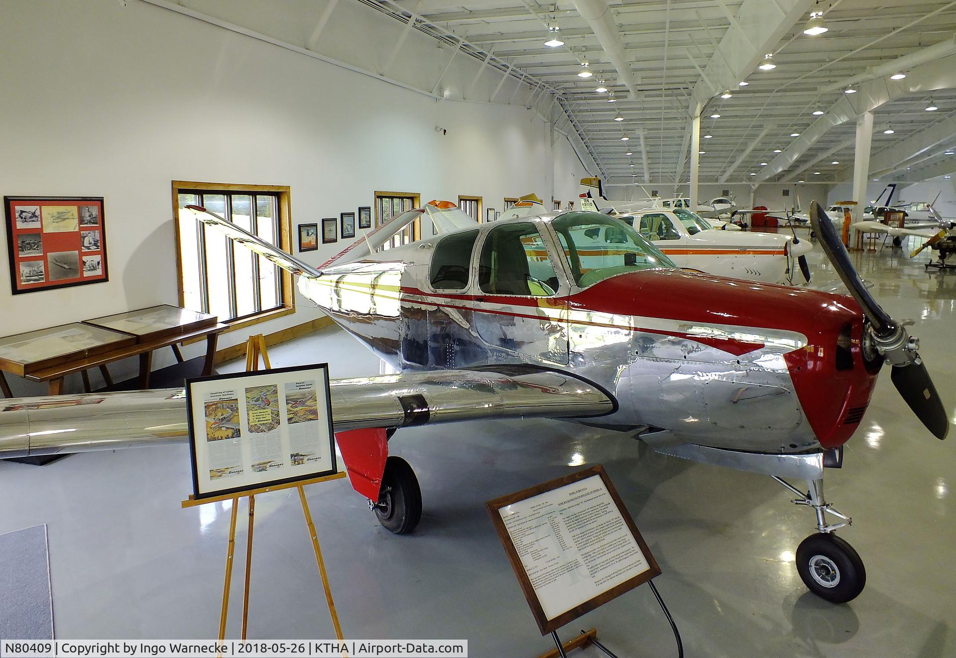 N80409, 1947 Beech 35 Bonanza C/N D-9, Beechcraft 35 Bonanza at the Beechcraft Heritage Museum, Tullahoma TN