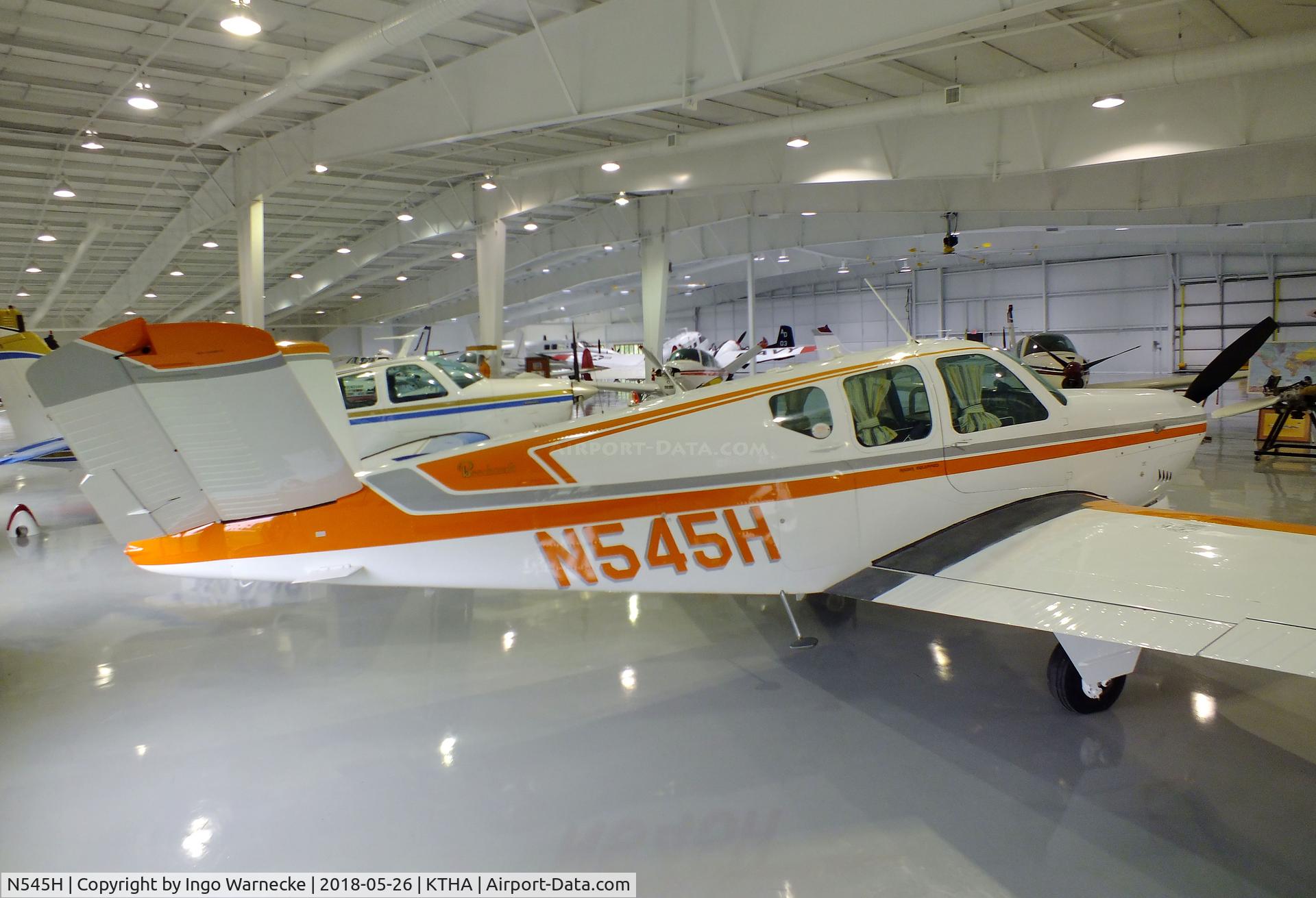 N545H, 1957 Beech H35 Bonanza C/N D-4982, Beechcraft H35 Bonanza at the Beechcraft Heritage Museum, Tullahoma TN