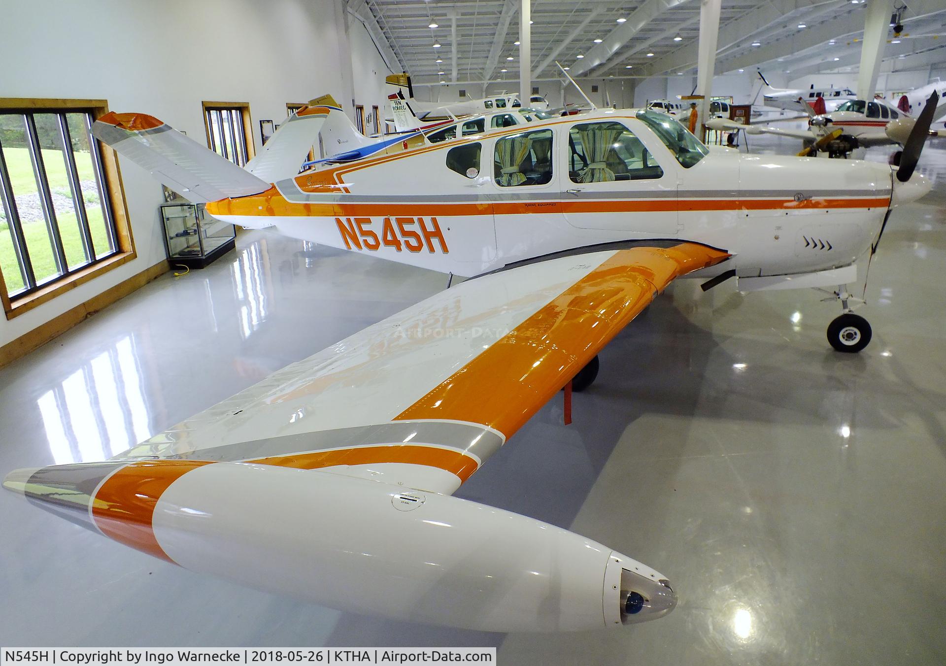 N545H, 1957 Beech H35 Bonanza C/N D-4982, Beechcraft H35 Bonanza at the Beechcraft Heritage Museum, Tullahoma TN