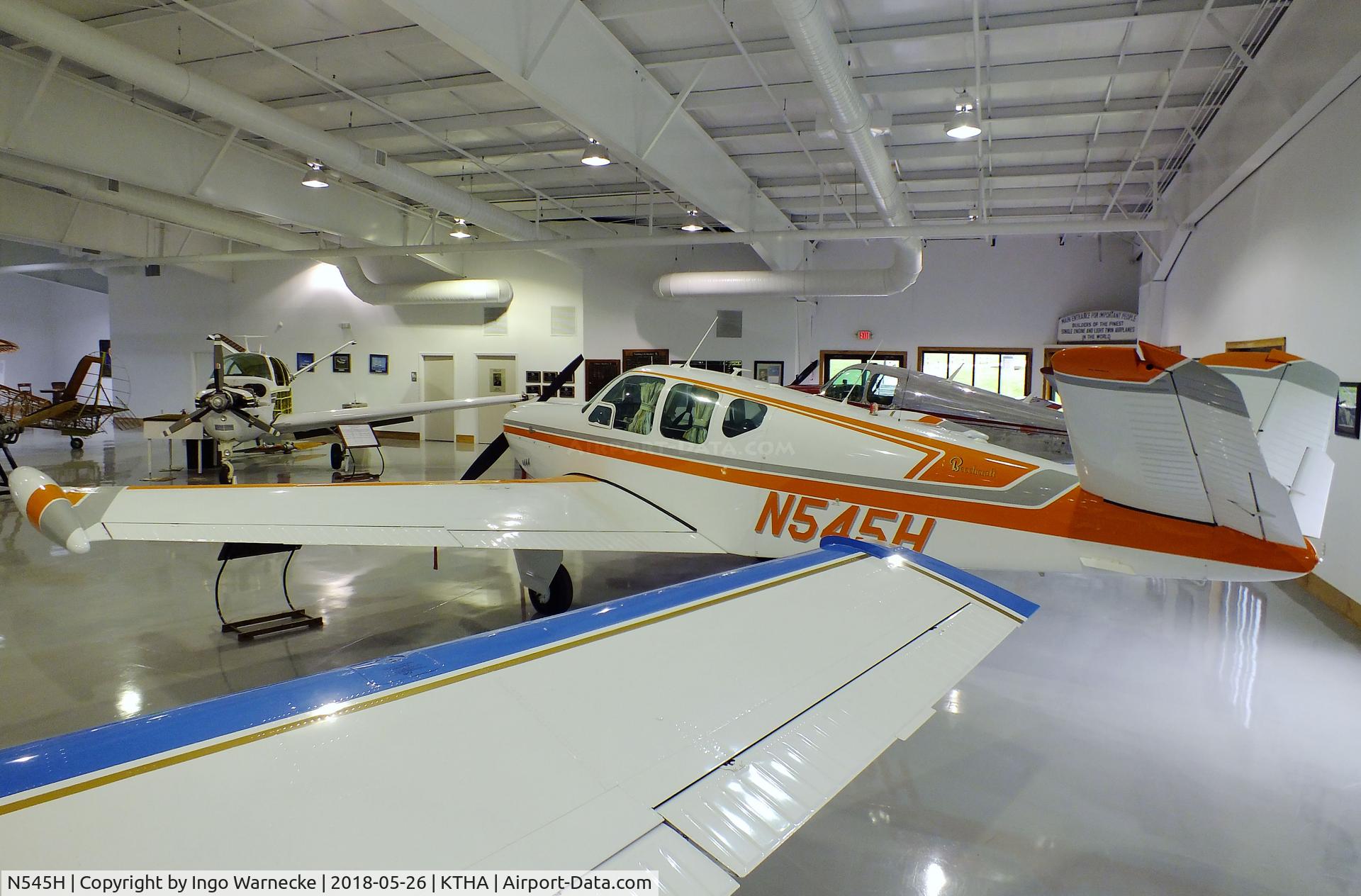 N545H, 1957 Beech H35 Bonanza C/N D-4982, Beechcraft H35 Bonanza at the Beechcraft Heritage Museum, Tullahoma TN