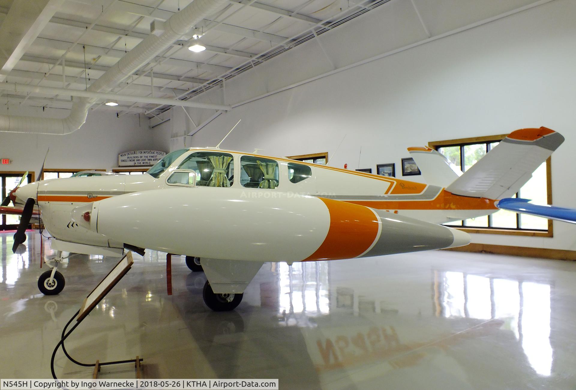 N545H, 1957 Beech H35 Bonanza C/N D-4982, Beechcraft H35 Bonanza at the Beechcraft Heritage Museum, Tullahoma TN