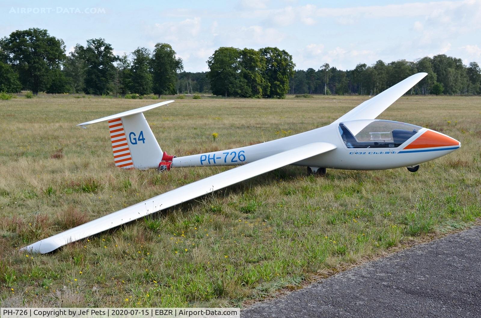 PH-726, Grob G-102 Club Astir IIIb C/N 5588CB, At Zoersel.