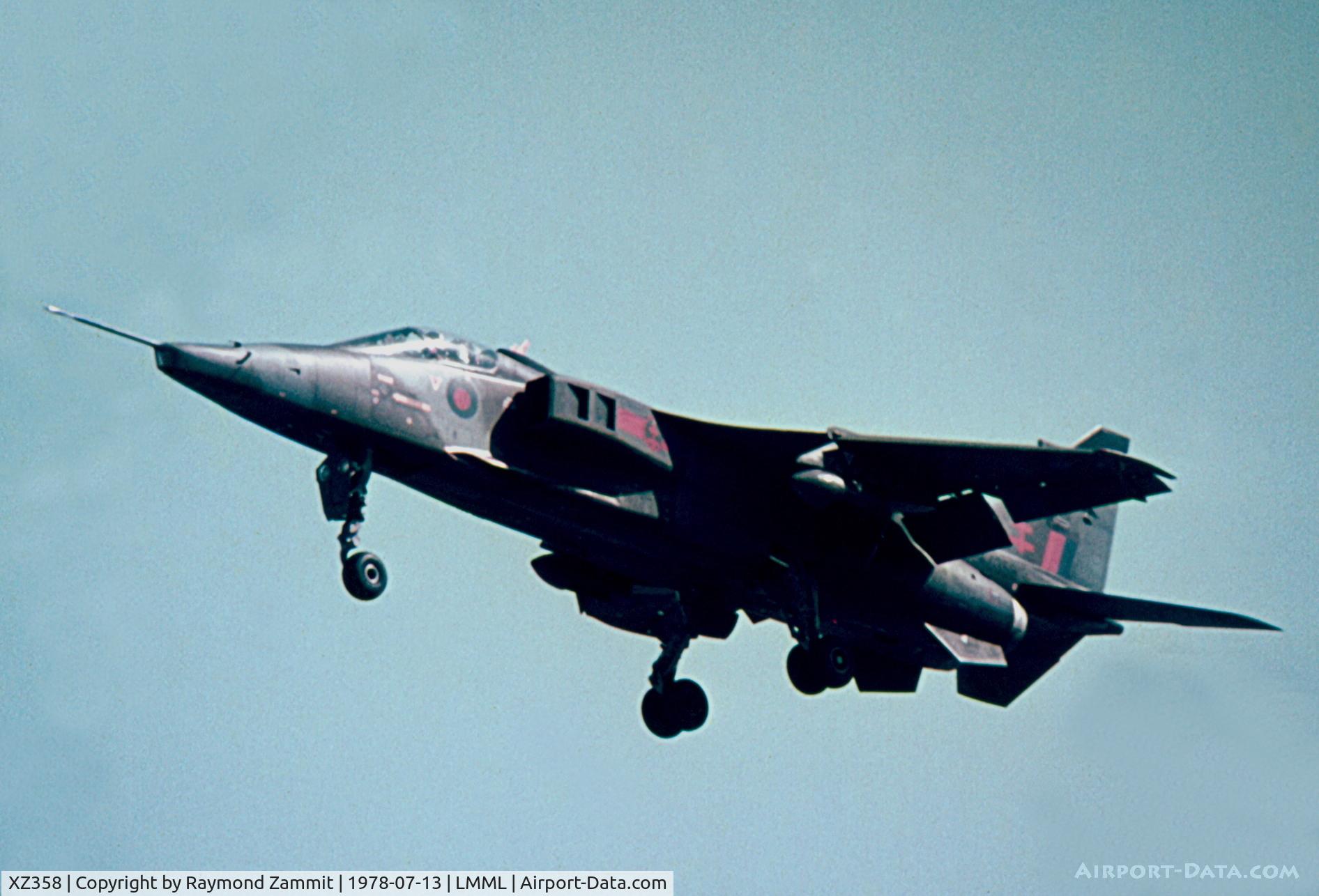 XZ358, 1976 Sepecat Jaguar GR.1A C/N S.125, Sepecat Jaguar GR.1 XZ358/L 41 Sqdn Royal Air Force