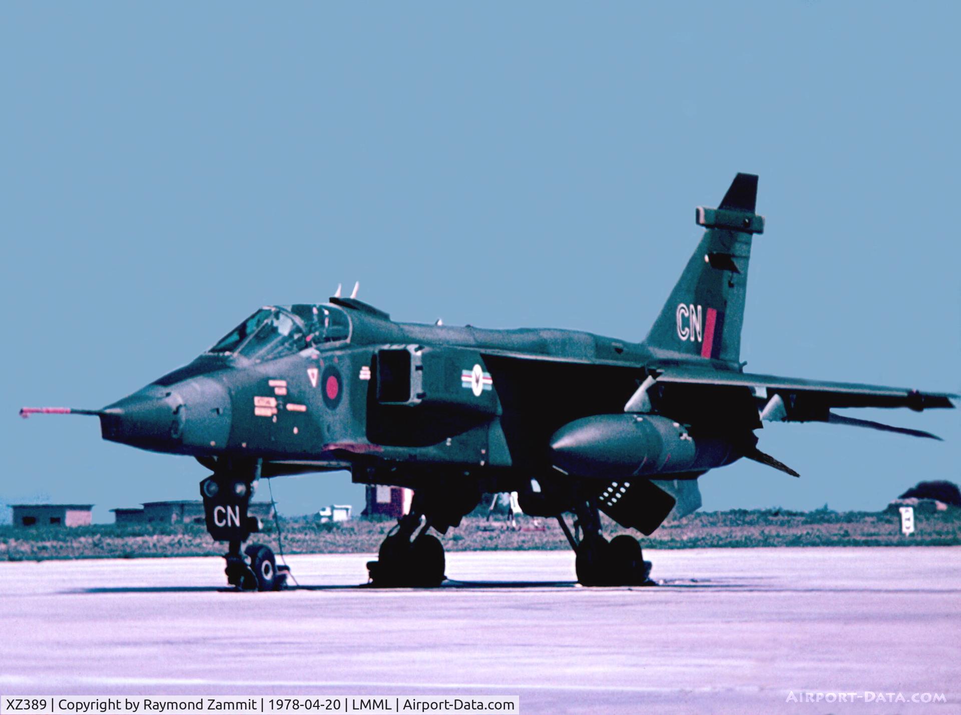 XZ389, 1977 Sepecat Jaguar GR.1 C/N S.154, Sepecat Jaguar GR.1 XZ389/CN 20Sqdn Royal Air Force