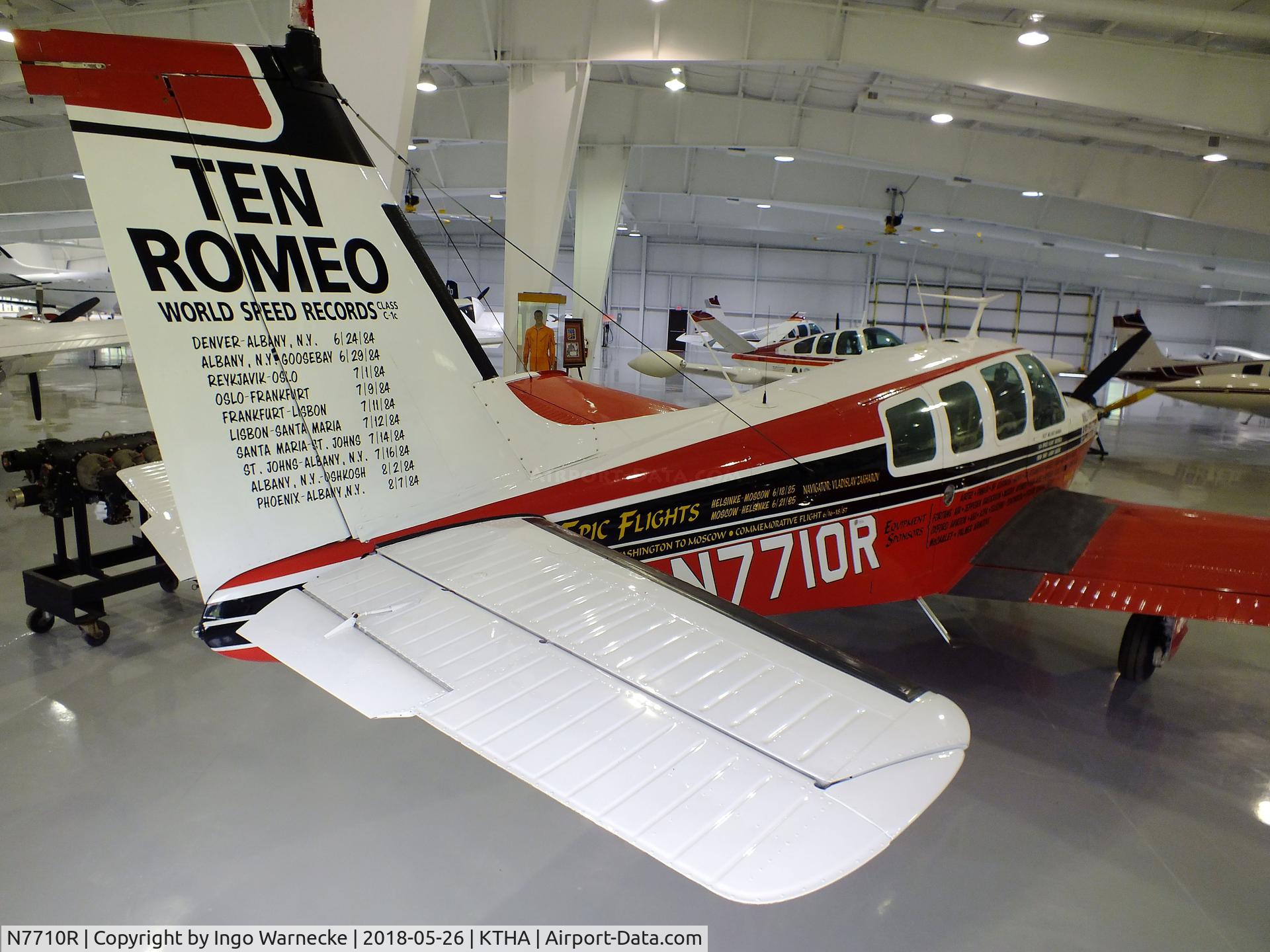 N7710R, 1969 Beech 36 Bonanza C/N E-103, Beechcraft 36 Bonanza at the Beechcraft Heritage Museum, Tullahoma TN