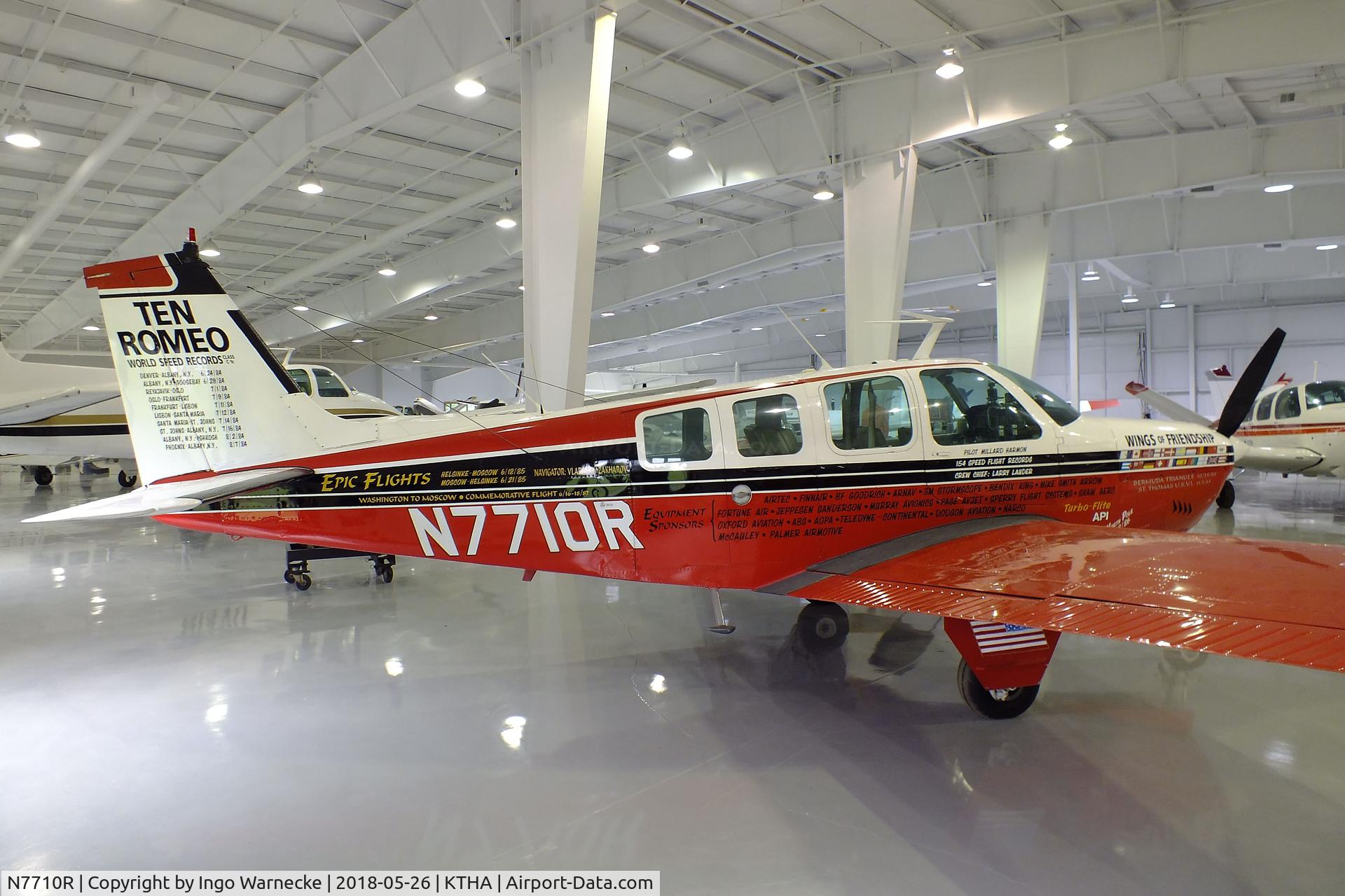 N7710R, 1969 Beech 36 Bonanza C/N E-103, Beechcraft 36 Bonanza at the Beechcraft Heritage Museum, Tullahoma TN