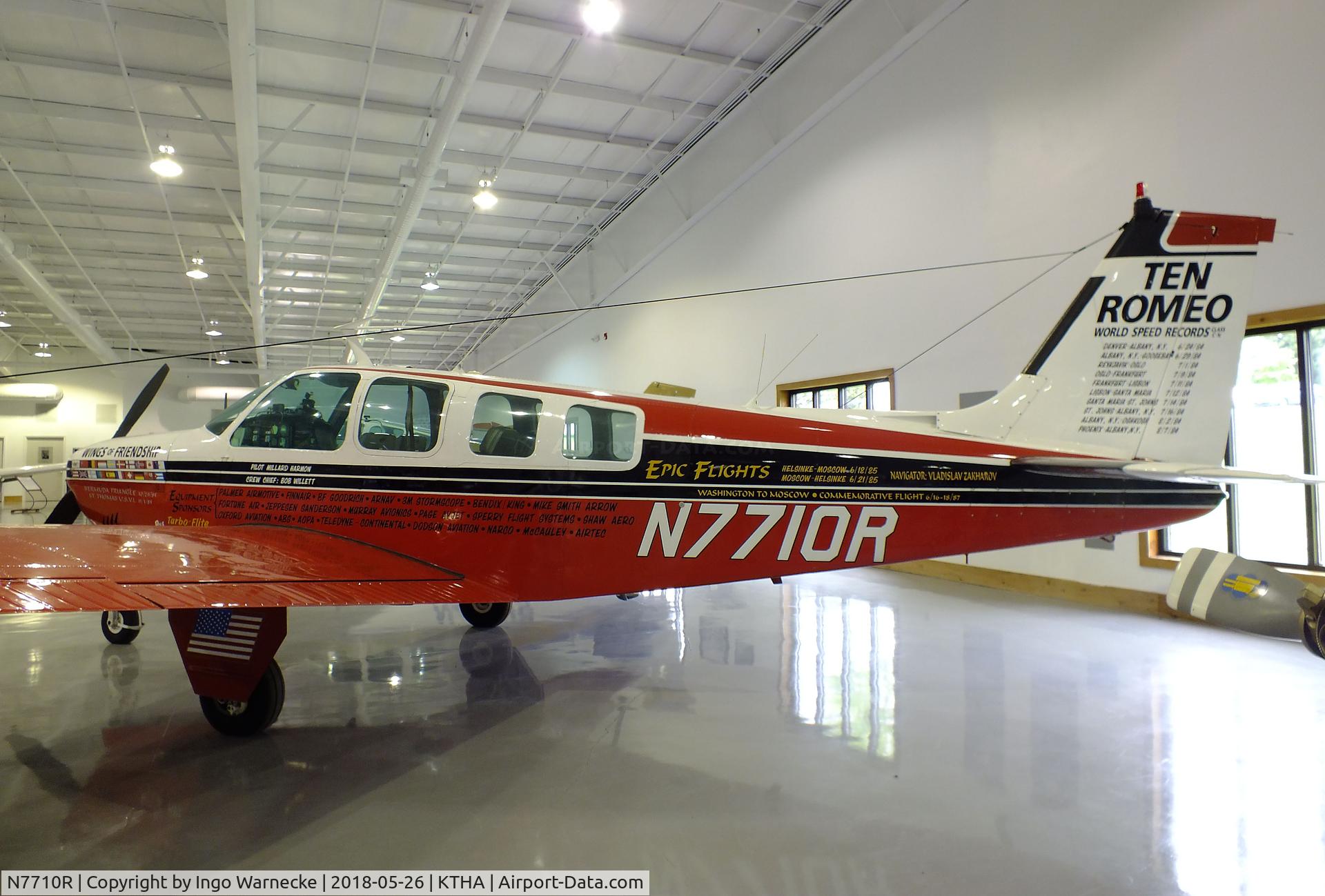 N7710R, 1969 Beech 36 Bonanza C/N E-103, Beechcraft 36 Bonanza at the Beechcraft Heritage Museum, Tullahoma TN