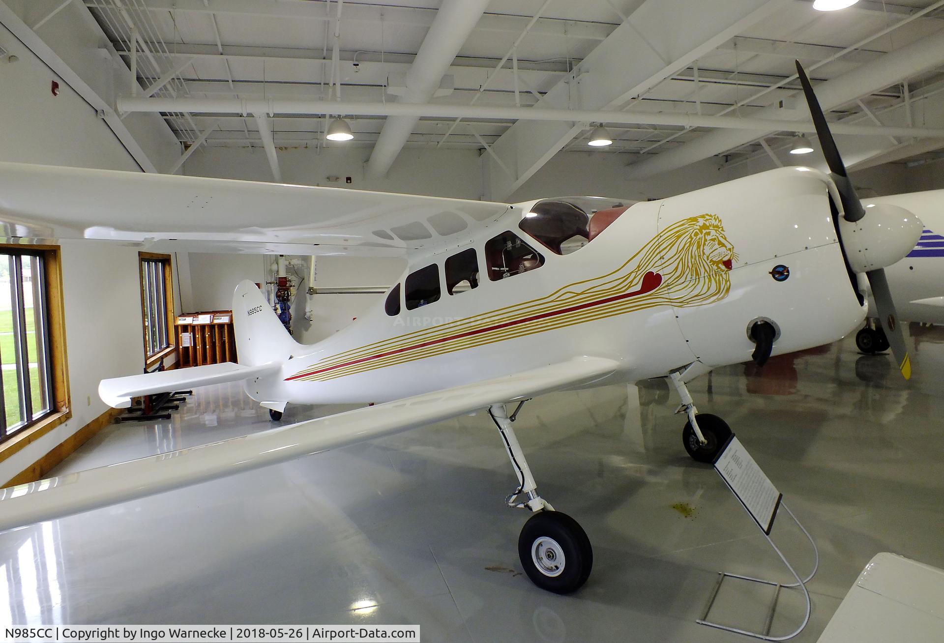 N985CC, Griffon Aerospace Lionheart C/N 3, Griffon (Cianchette, Alton E) Lionheart at the Beechcraft Heritage Museum, Tullahoma TN