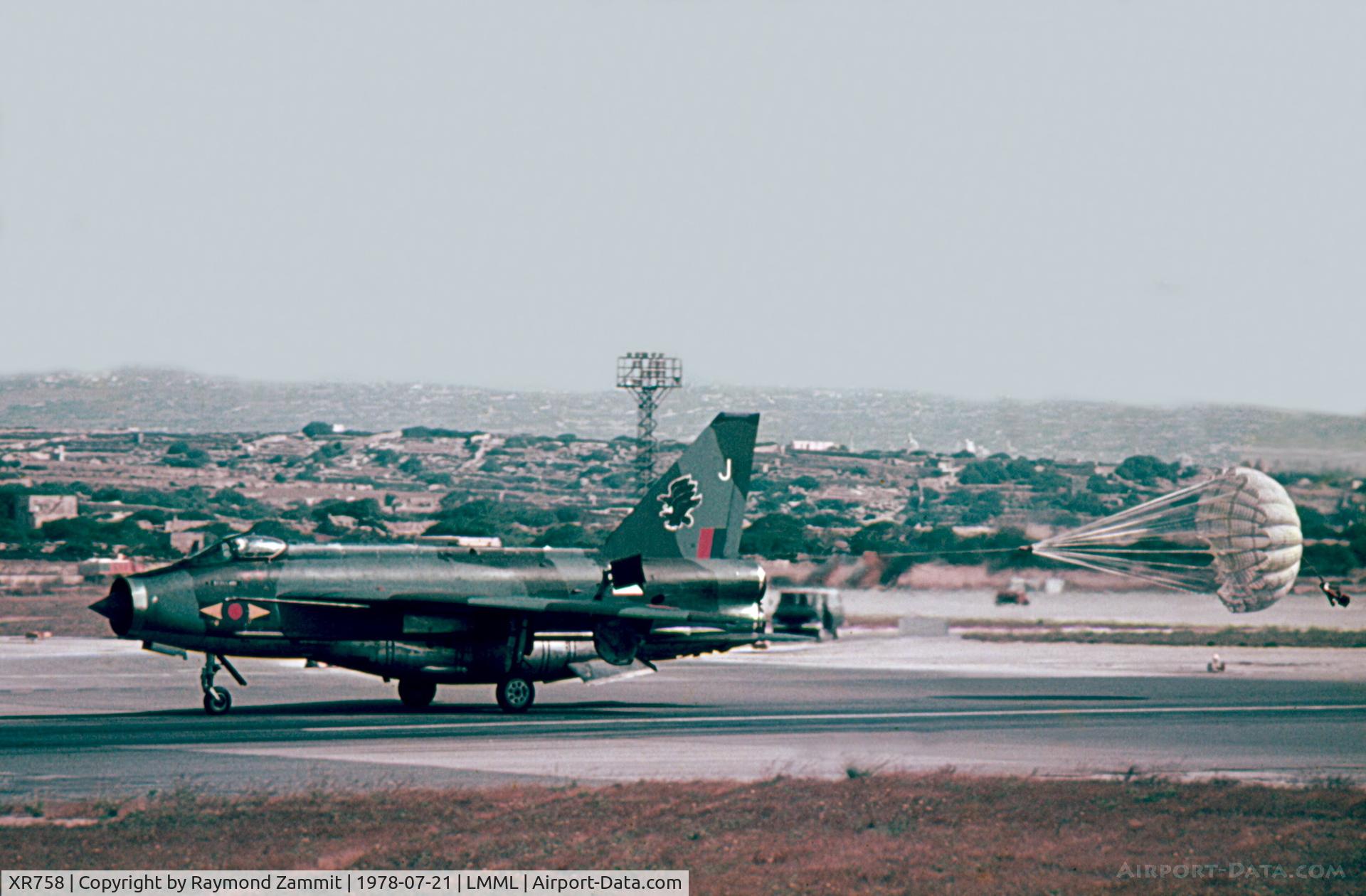 XR758, 1965 English Electric Lightning F.6 C/N 95223, EE Lightning F6 XS758/J 11 Sqdn Royal Air Force