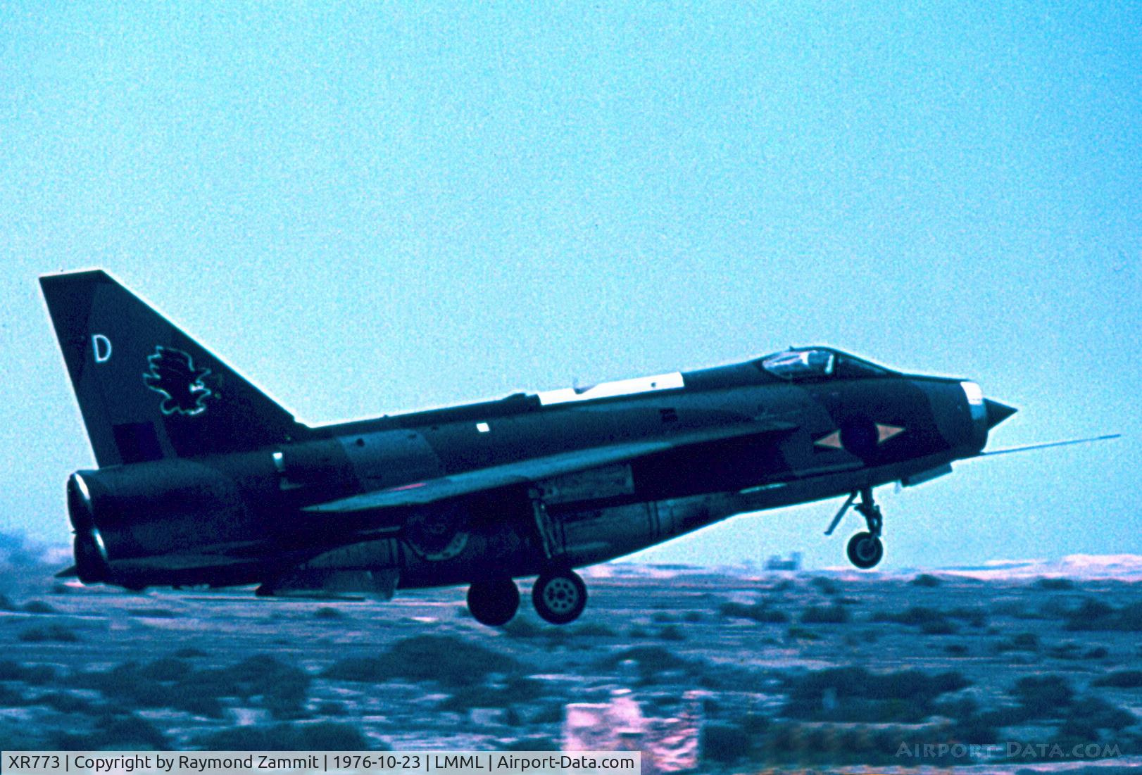 XR773, 1966 English Electric Lightning F.6 C/N 95238, EE Lighning XR773/D 11Sqdn Royal Air Force