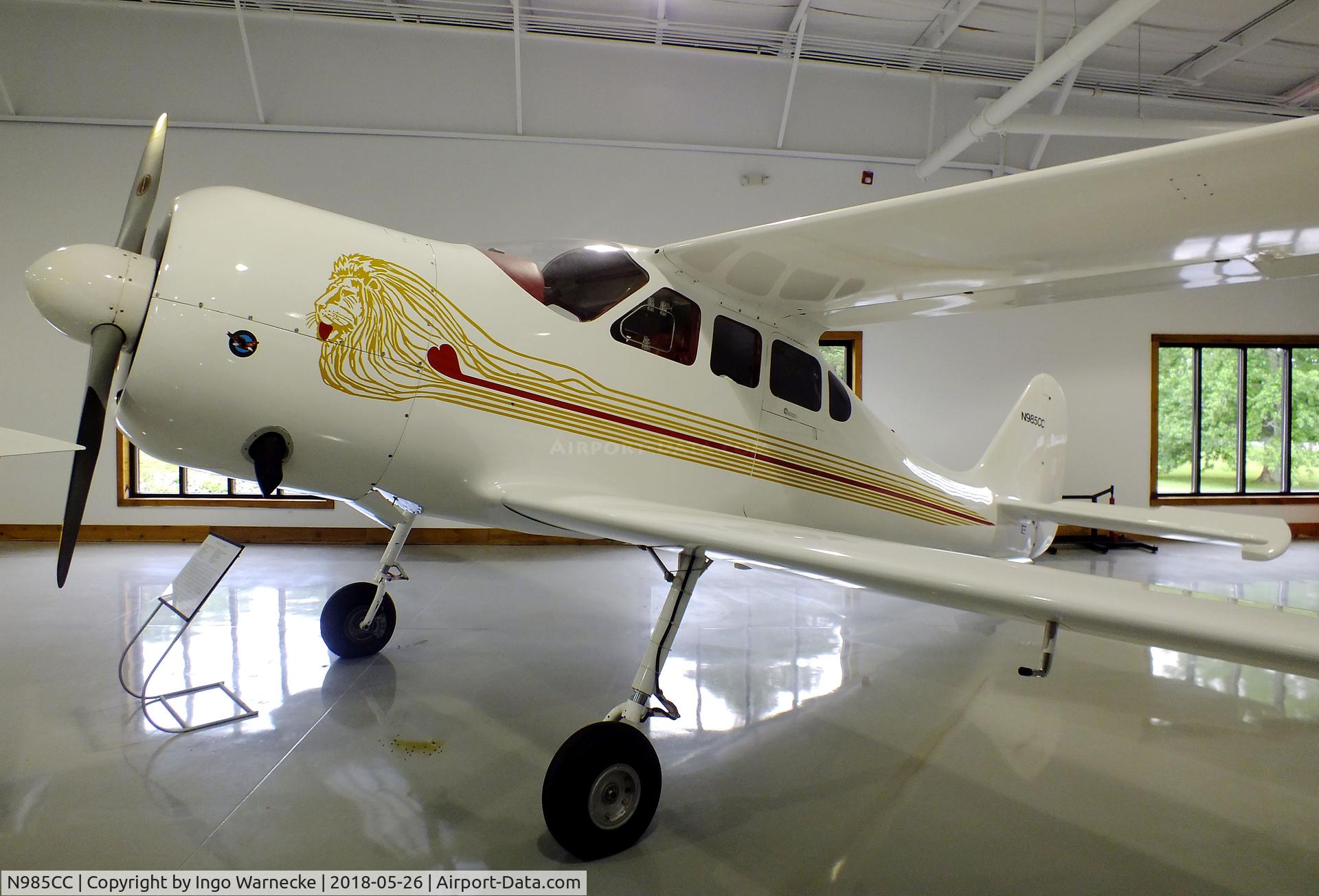 N985CC, Griffon Aerospace Lionheart C/N 3, Griffon (Cianchette, Alton E) Lionheart at the Beechcraft Heritage Museum, Tullahoma TN