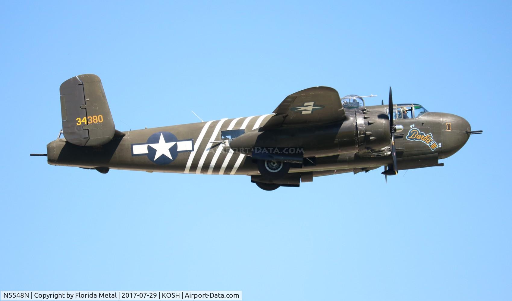 N5548N, 1943 North American B-25H Mitchell C/N 98-21107, Barbie III