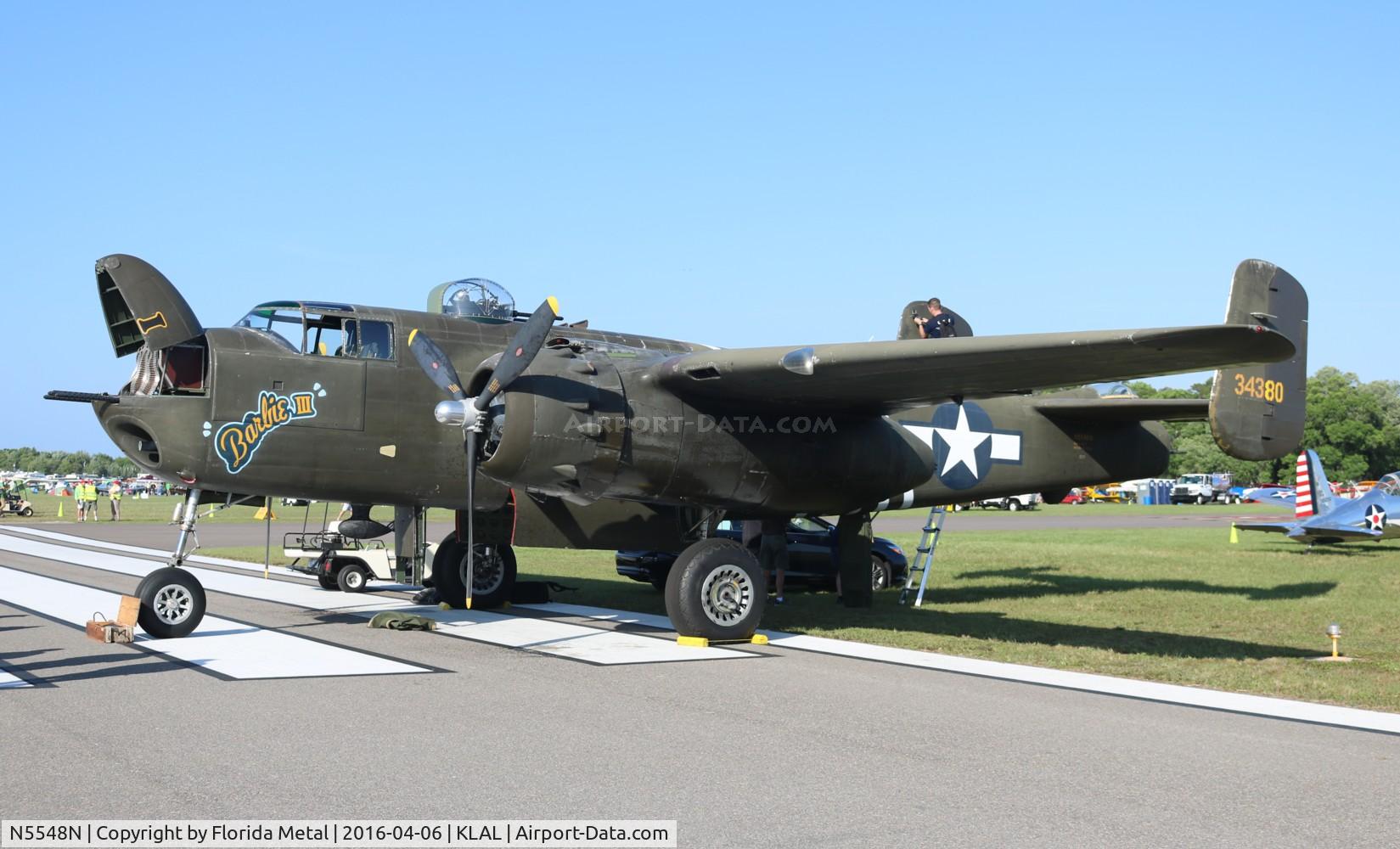 N5548N, 1943 North American B-25H Mitchell C/N 98-21107, Barbie III