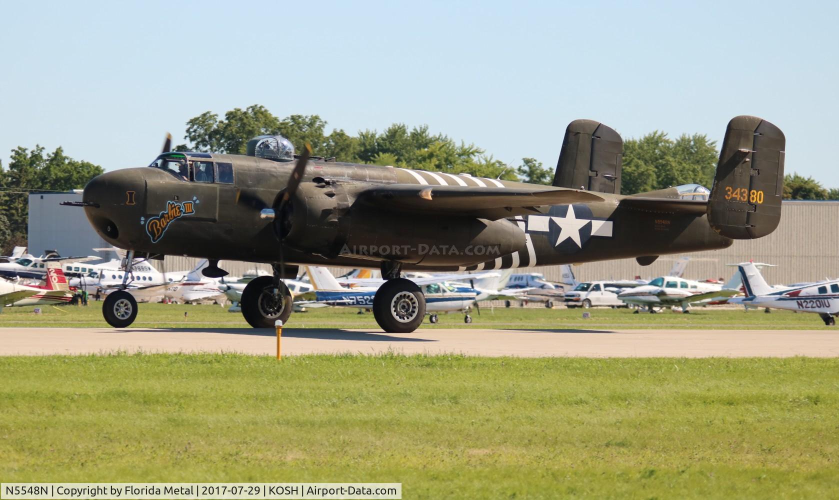 N5548N, 1943 North American B-25H Mitchell C/N 98-21107, Barbie III