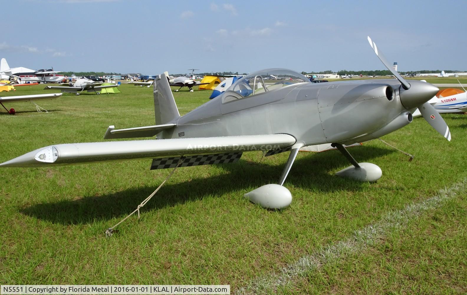 N5551, 2010 Vans RV-8 C/N 82605, Vans RV-8