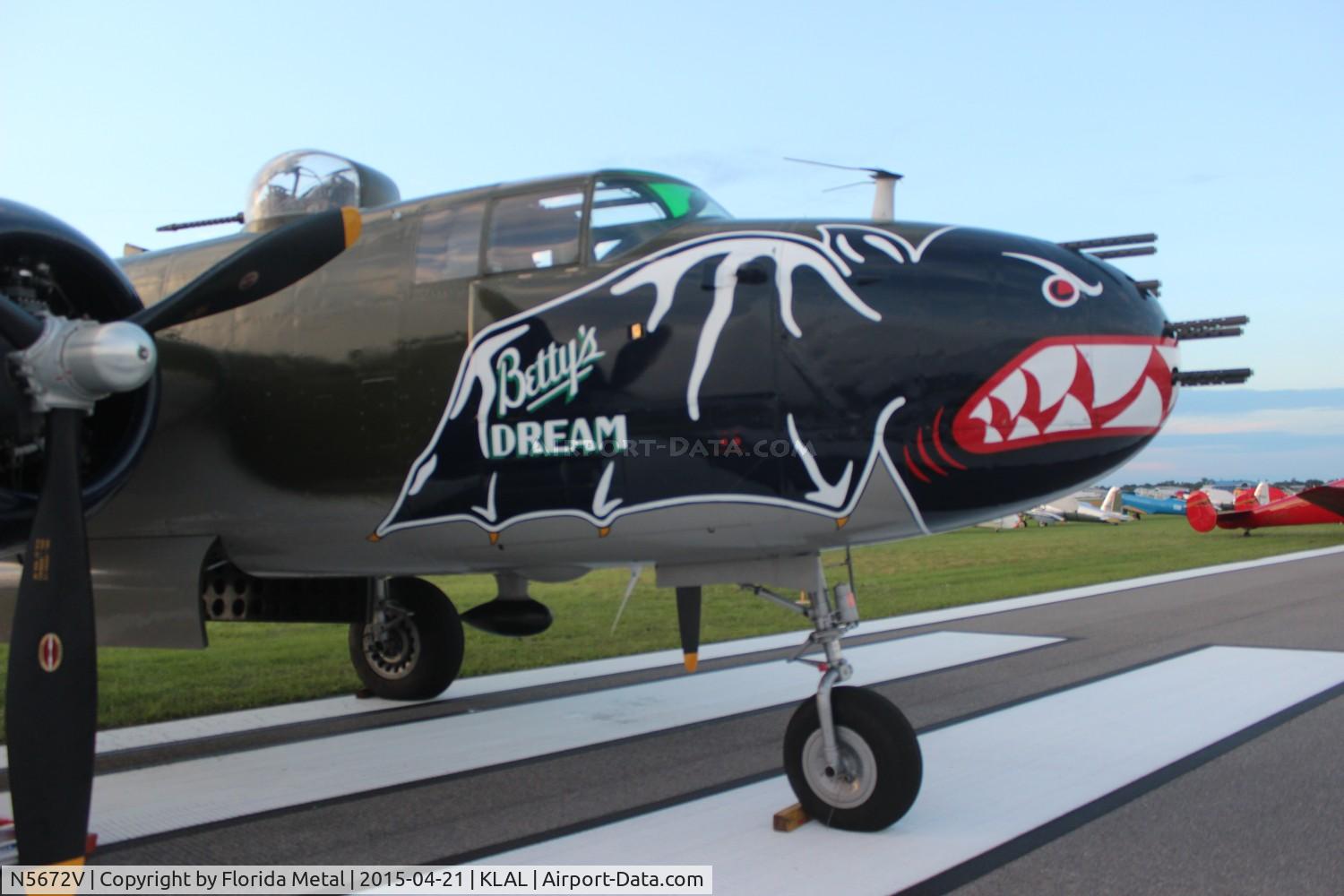 N5672V, 1945 North American B-25J Mitchell Mitchell C/N 108-47686, Betty's Dream